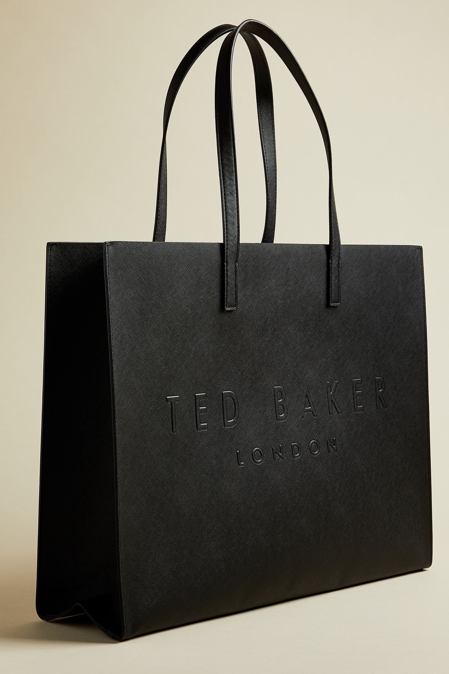 CROSSHATCH EAST WEST ICON BAG BLACK 1