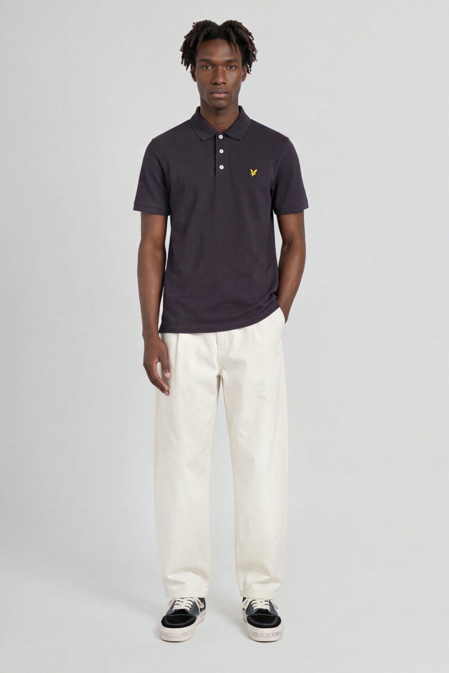 PLAIN POLO SHIRT CARBON 3