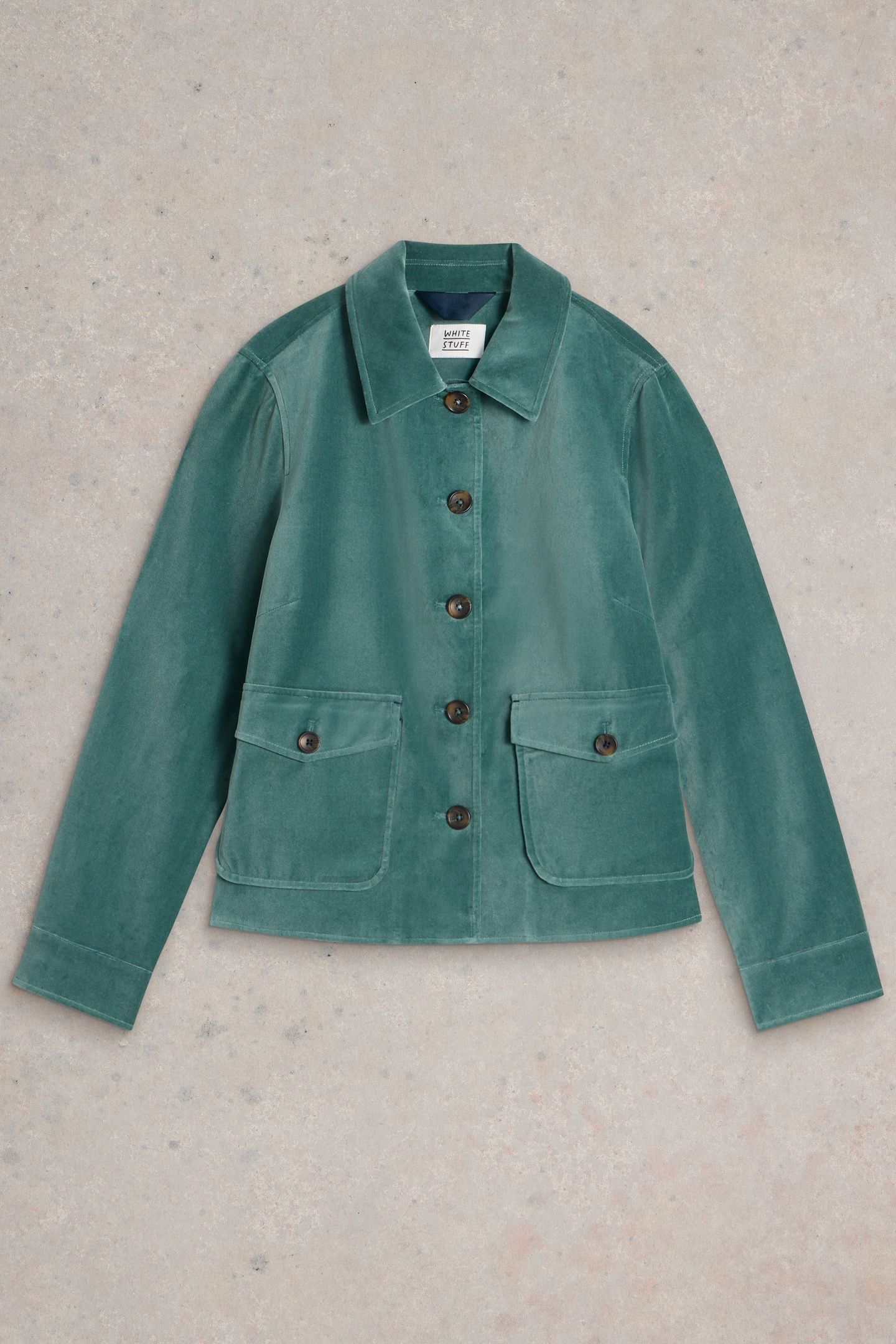 AMELIA VELVET JACKET DUS GREEN 3