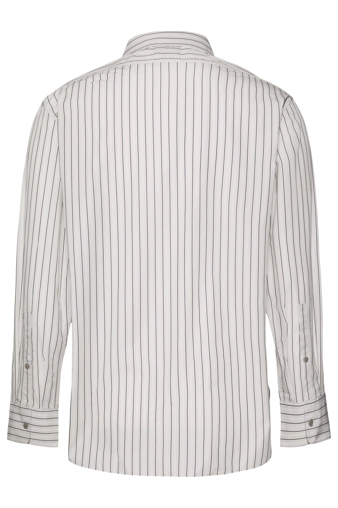 LS YD MULTI STRIPE SHIRT QUIET GRAY 2
