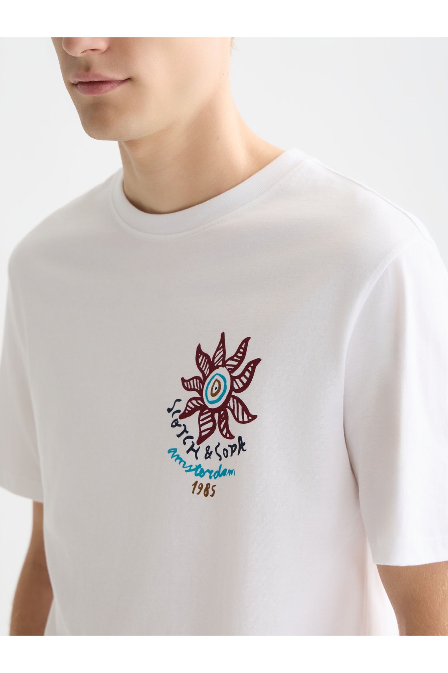 FRONT AND BACK ARTWORK REGULARFIT TSHIRT WHITE/PASTEL 6