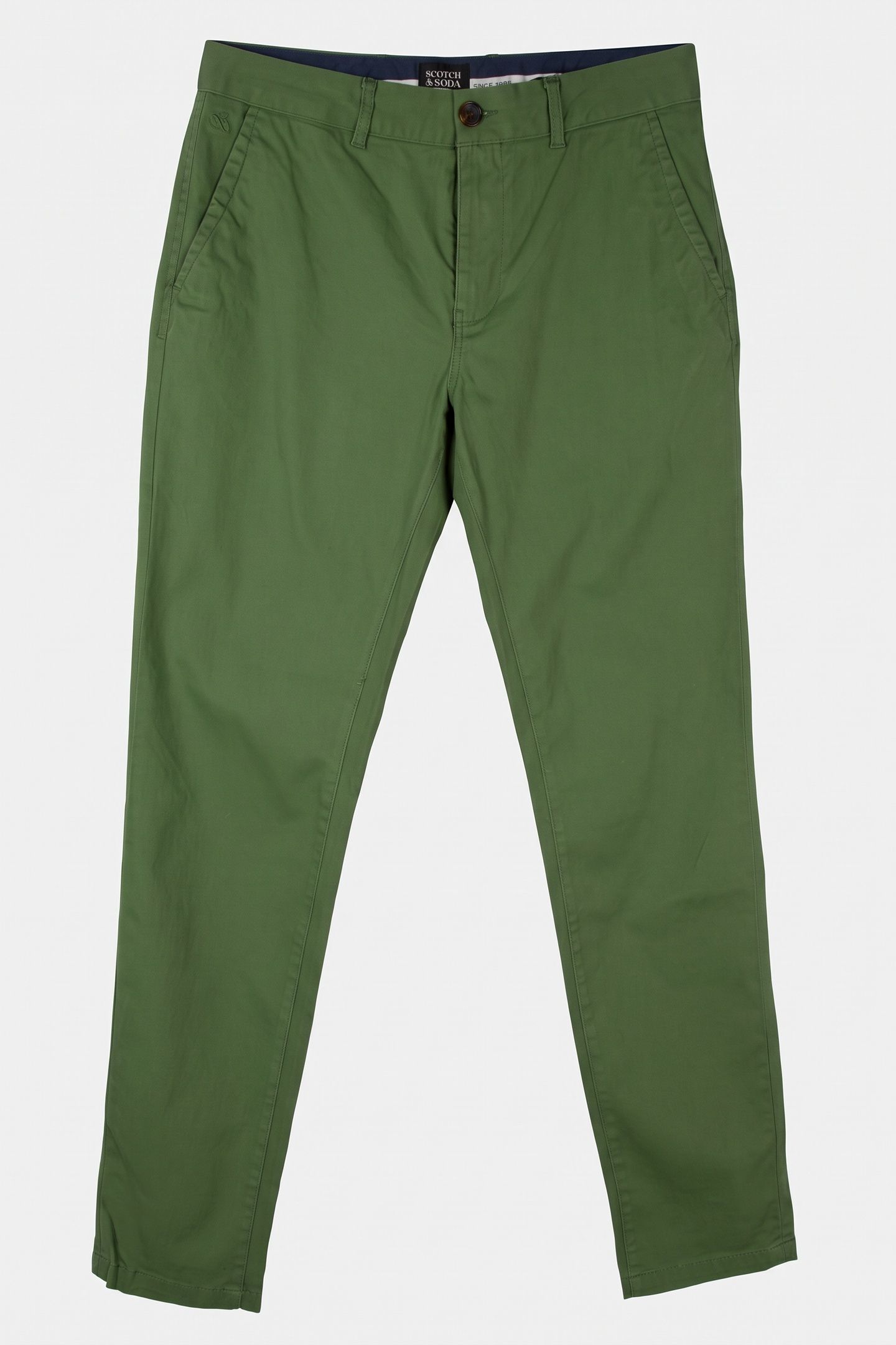 SEASONAL CORE STUART COTTONBLEND TWILL CHINO DARK GREEN 3