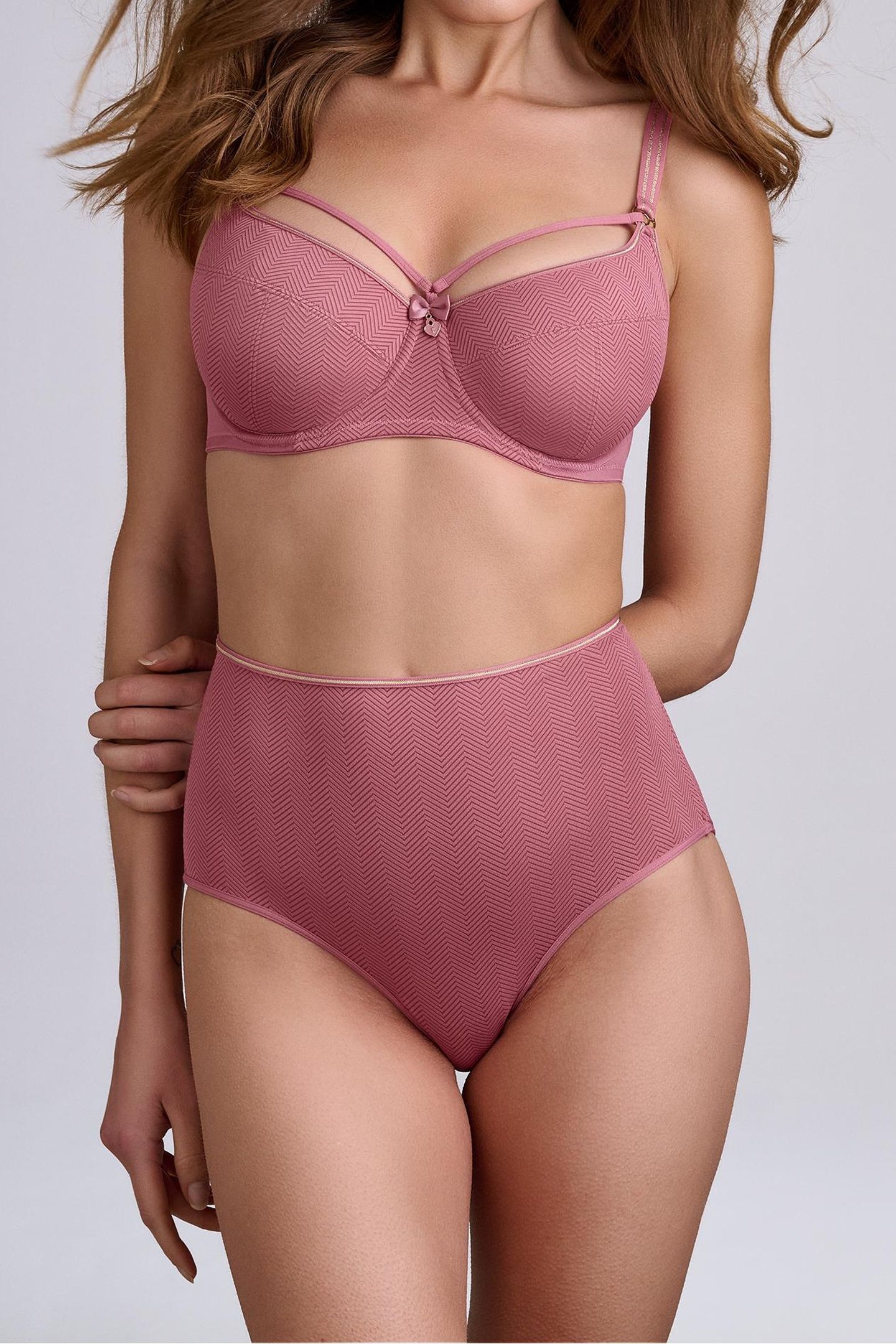 SPACE ODYSSEY ROSE AND GOLD BALCONY BRA 1