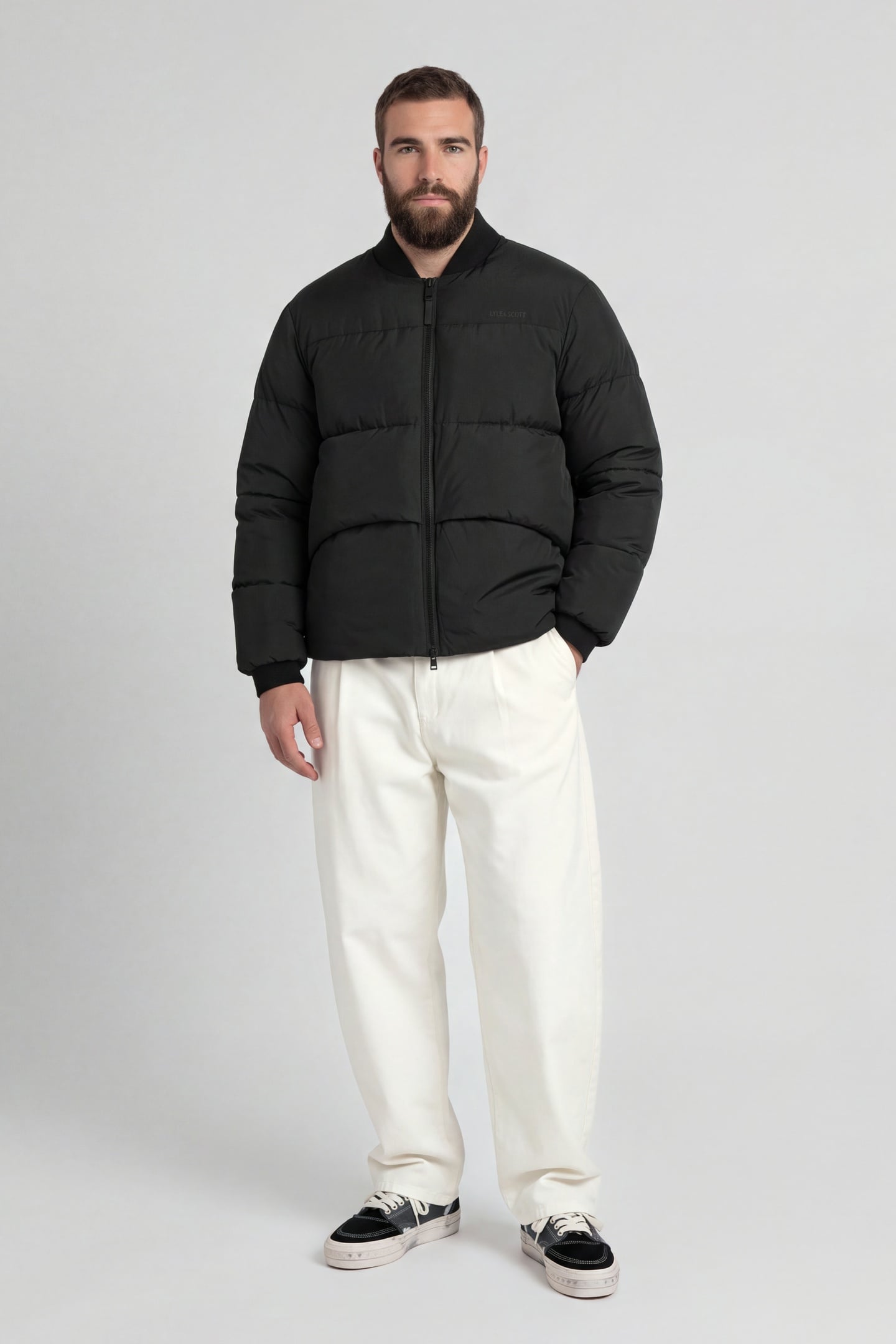PUFFER BOMBER JACKET JET BLACK 6