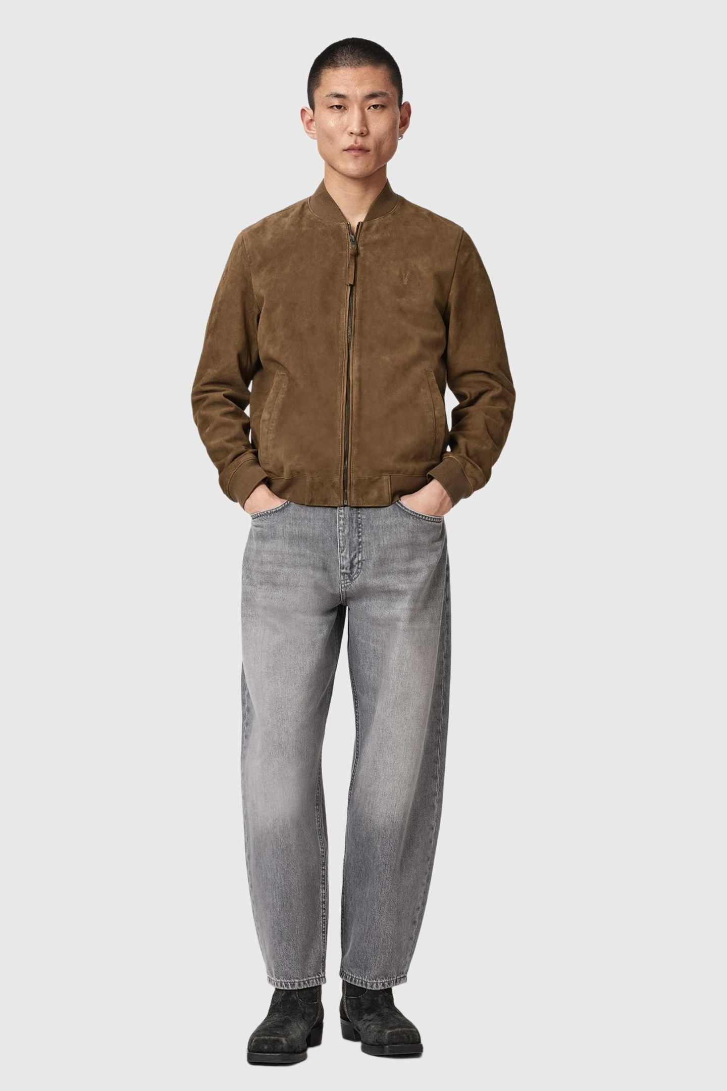 MORTEN SUEDE BOMBER KAROO BROWN 3
