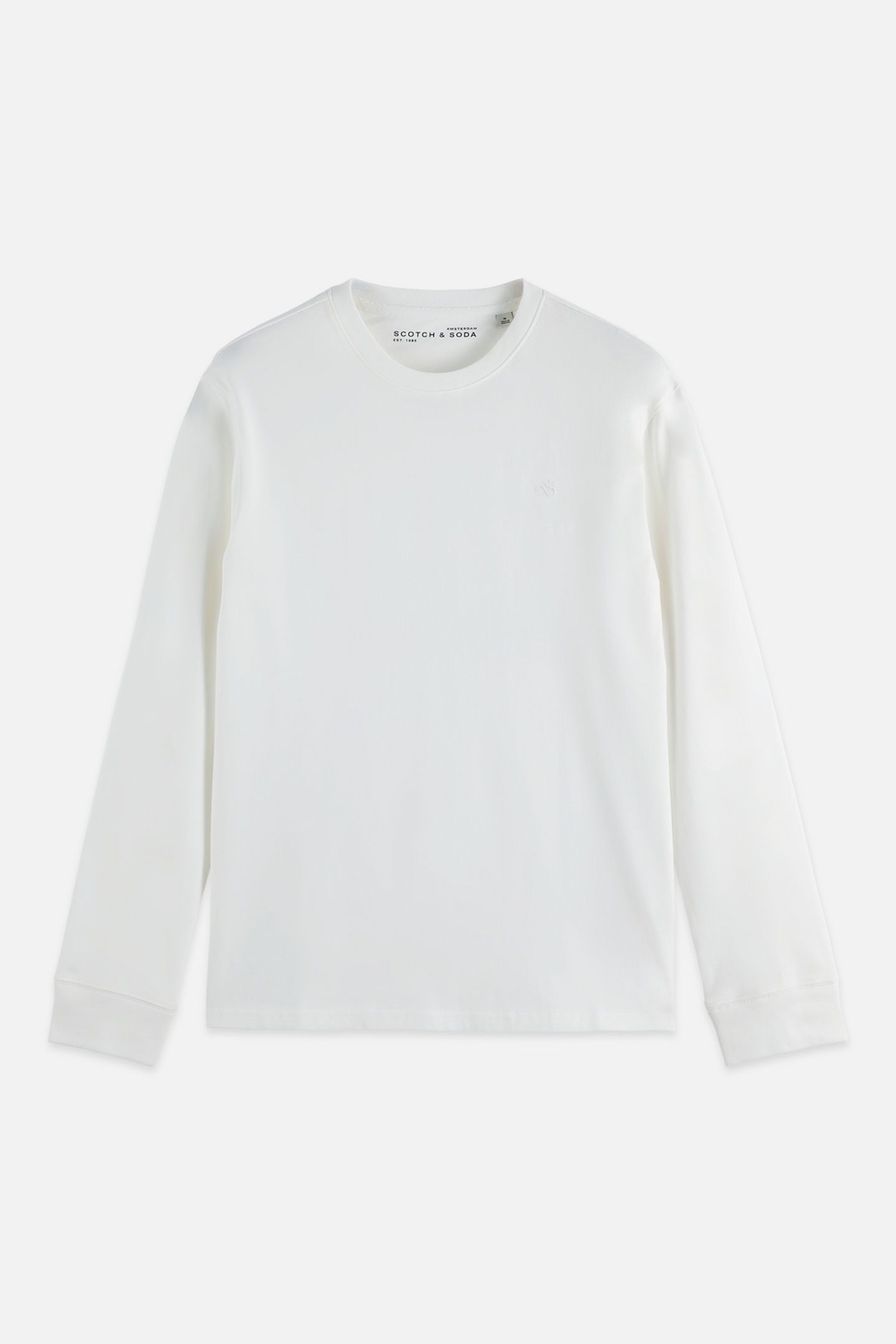 CHEST LOGO REGULAR-FIT LONG-SLEEVED T-SHIRT WHITE/PASTEL 4