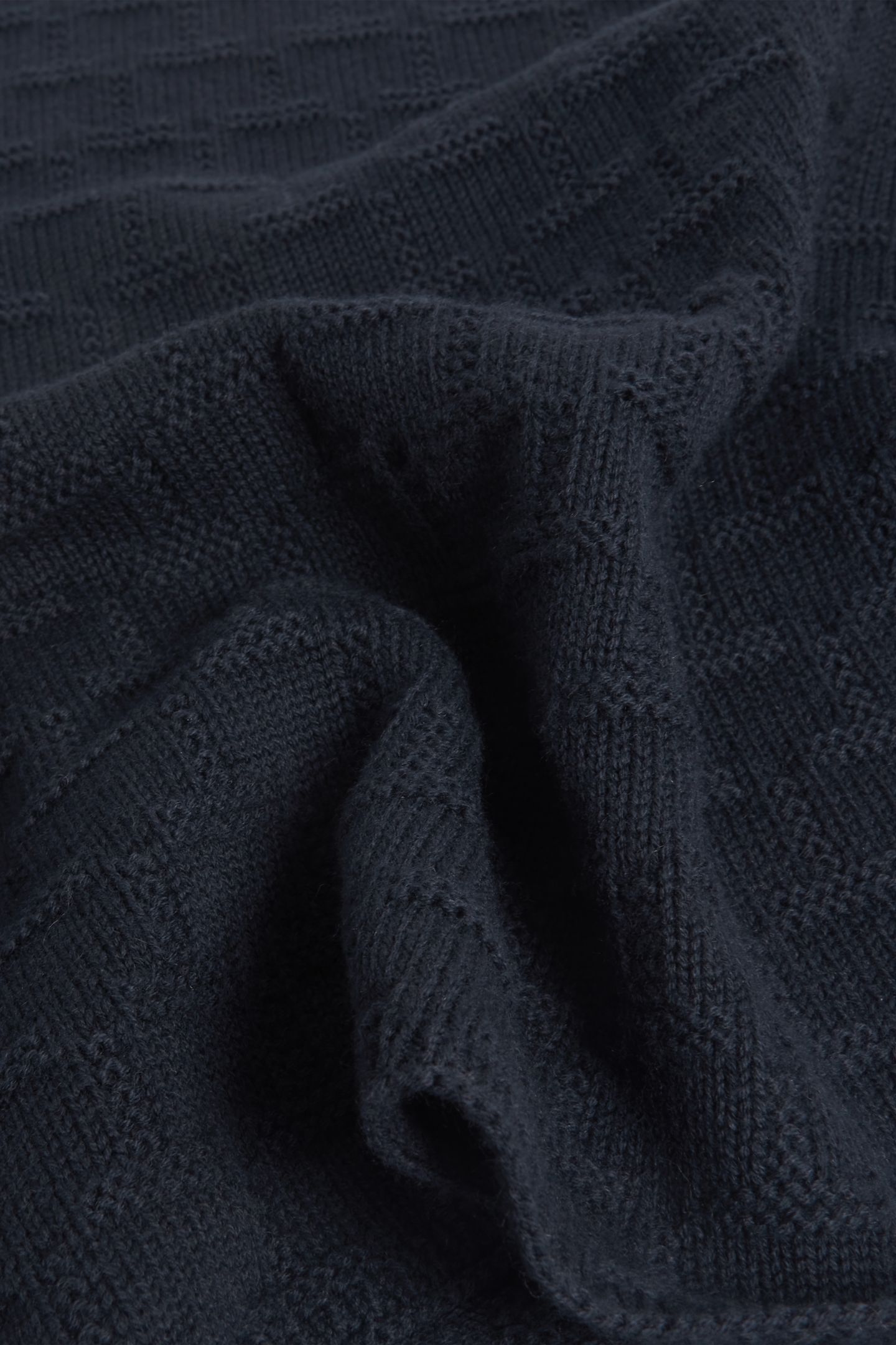 REPEAT KNIT SCARF NAVY 3