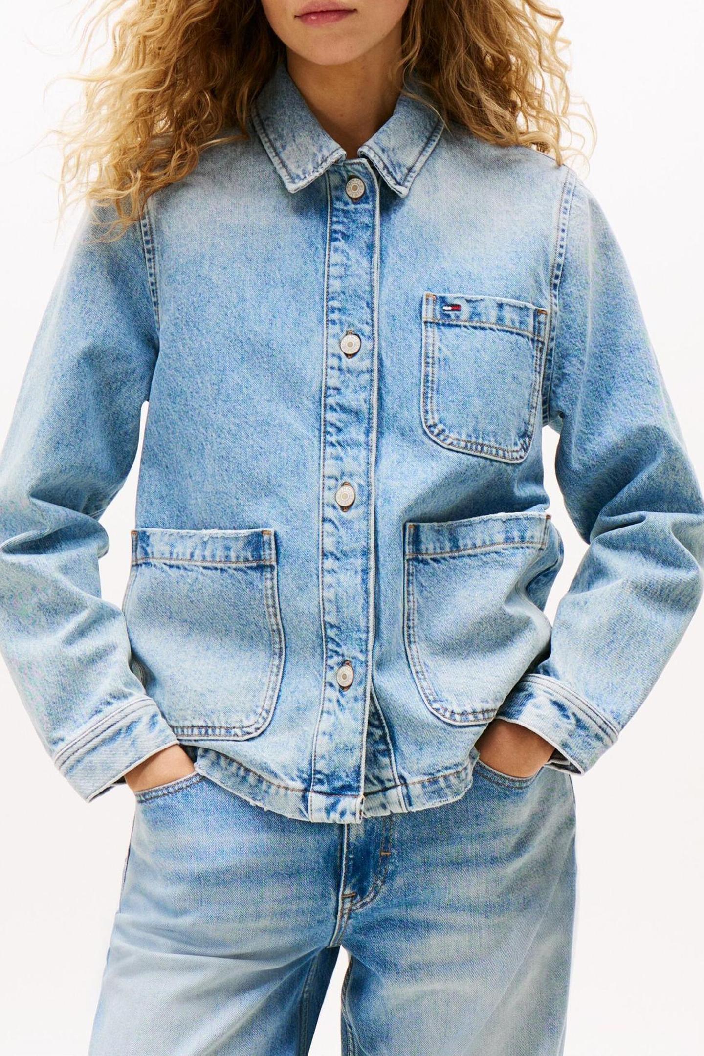 CHORE JACKET DENIM MID LIGHT BLUE 1