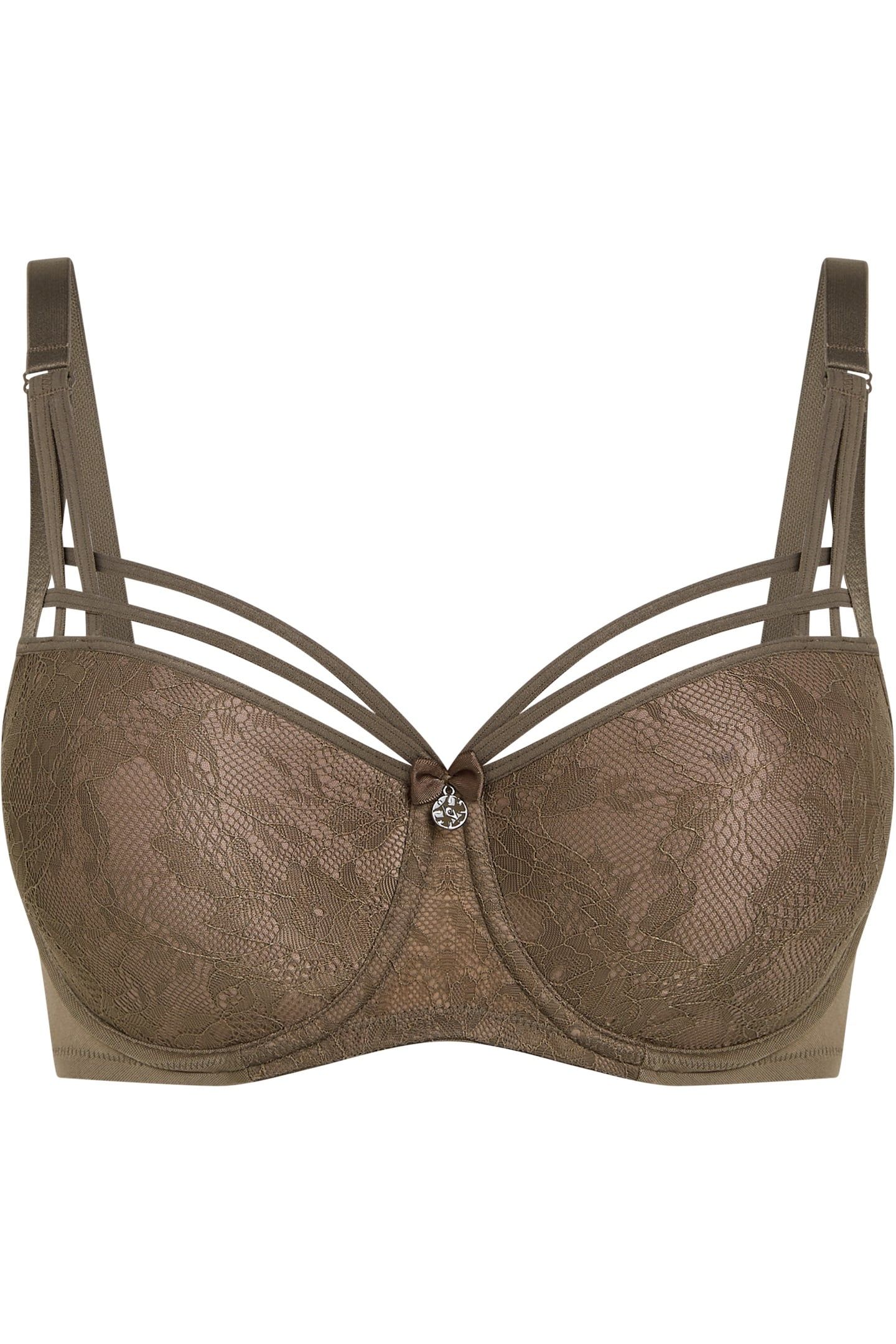 DAME DE PARIS CAPPUCINO BROWN BALCONY BRA 2