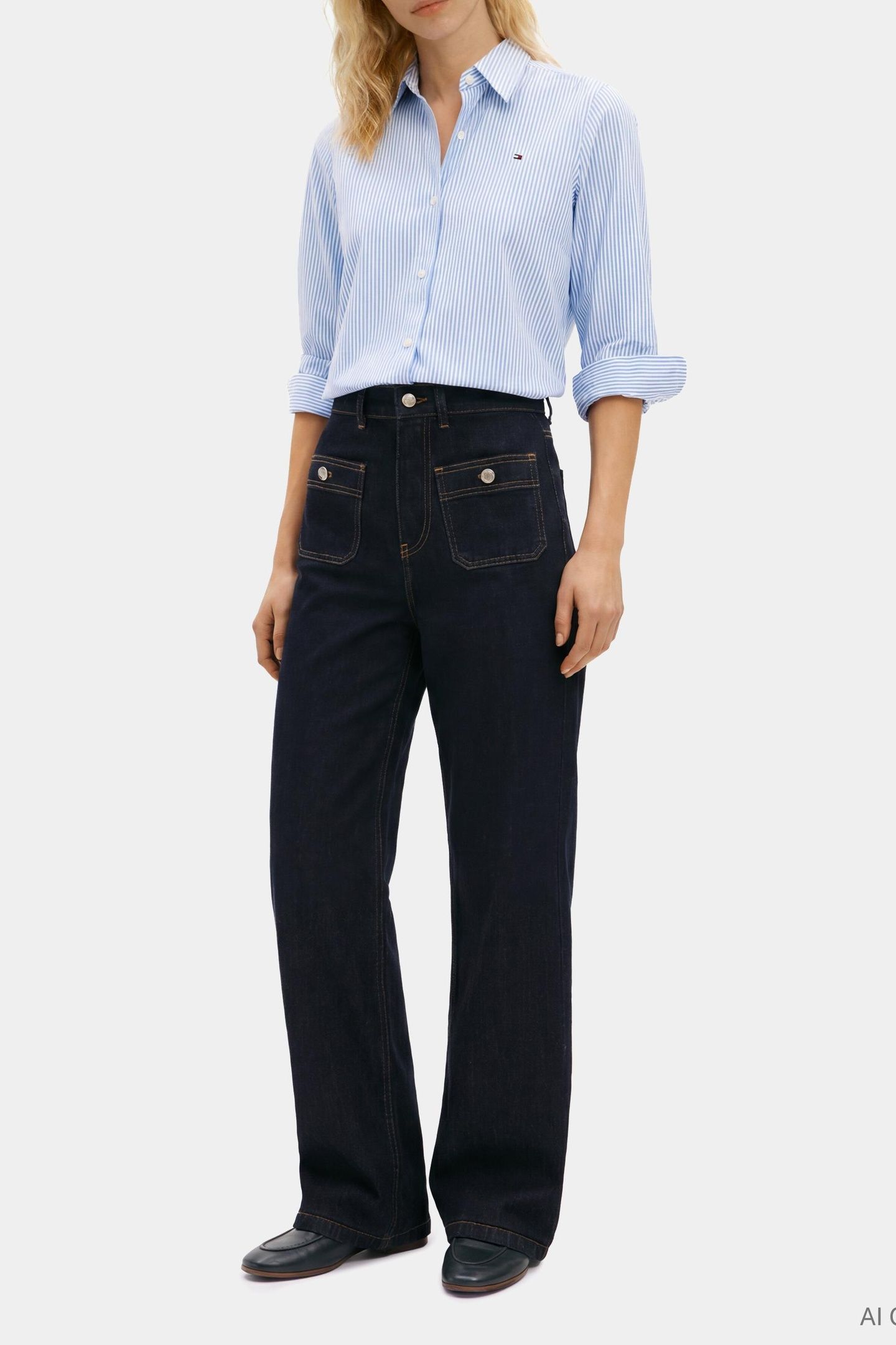 ESSENTIAL POPLIN REGULAR SHIRT BLUE 2