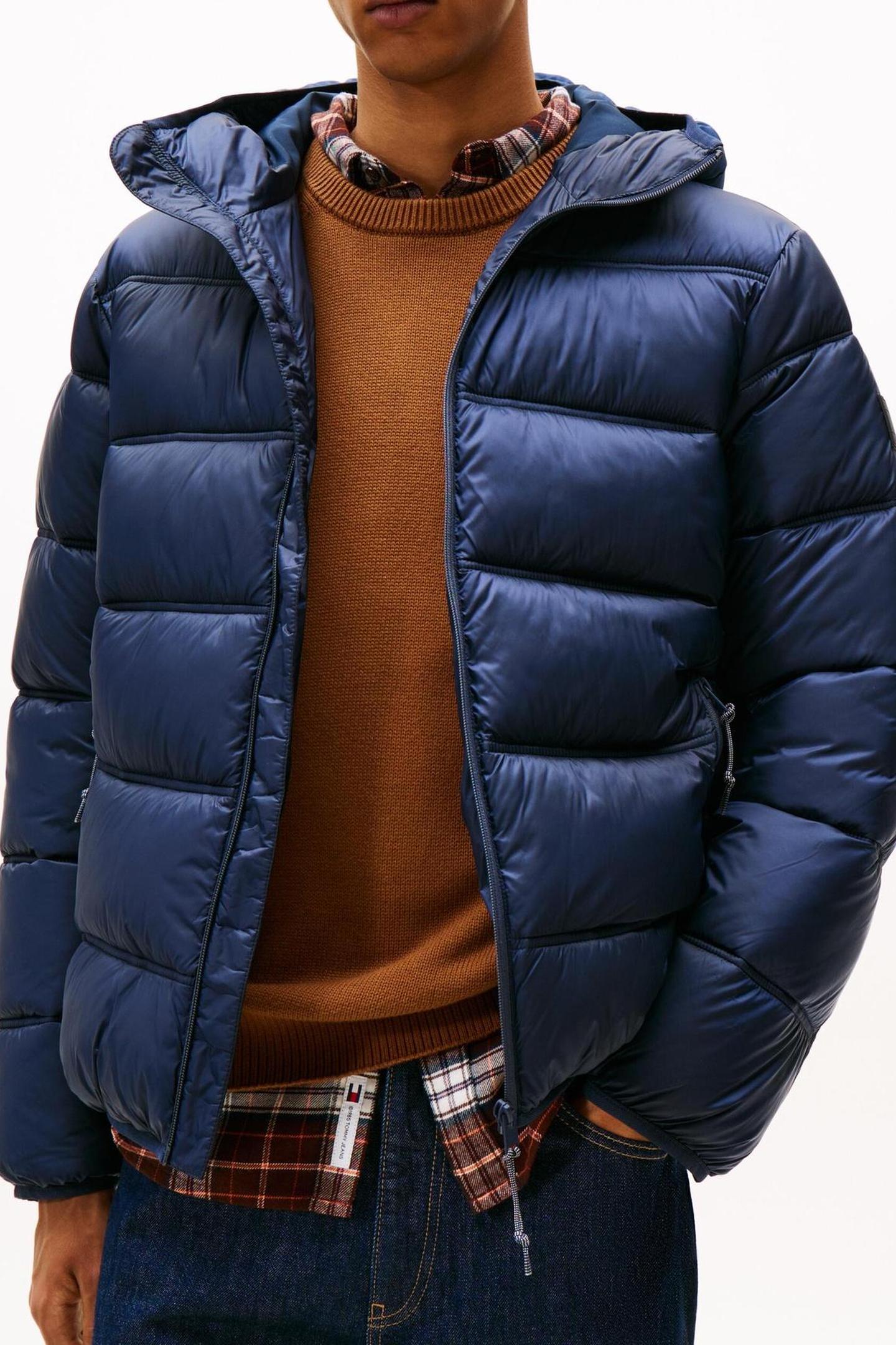 TJM HOODED LOGO JACKET DARK BLUE 2