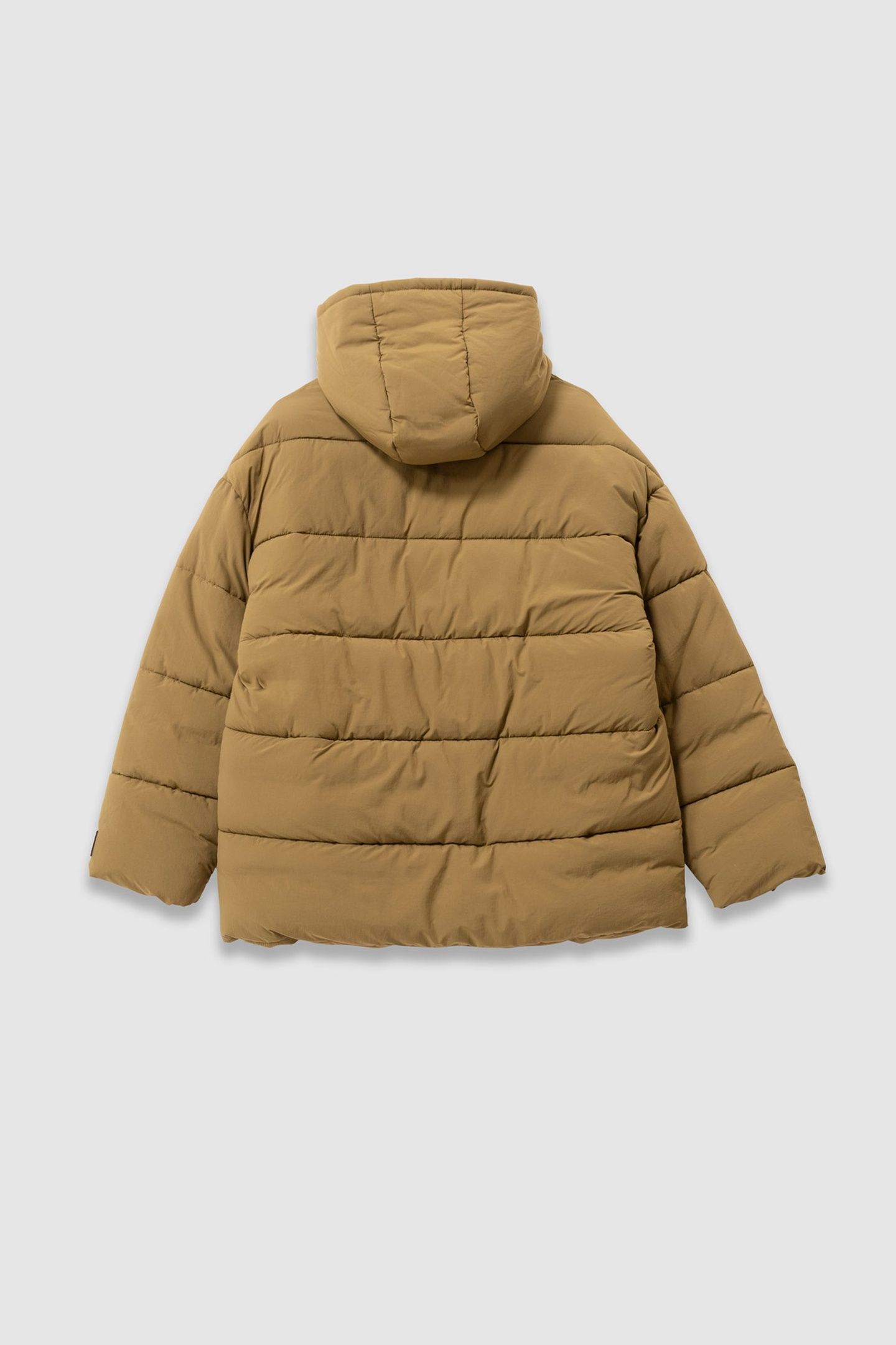 GIRLS’ KHAKI QUILTED SHORT COAT 2