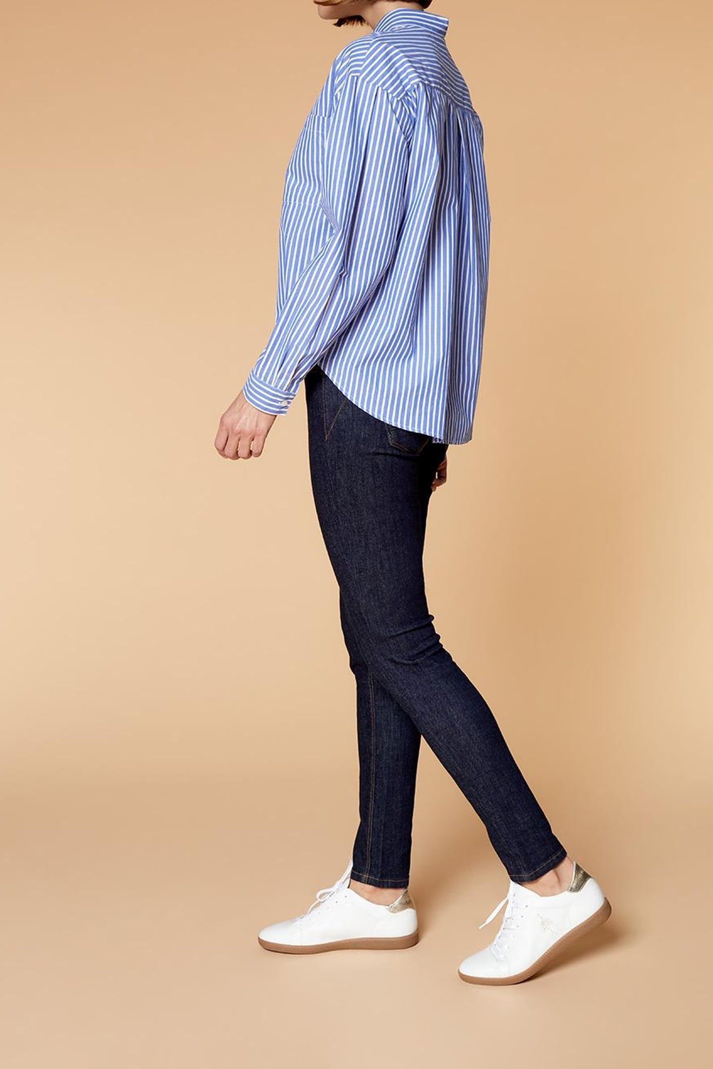 THE INDI . SLIM NAVY JEANS 7/8 PUSH UP EFFECT 4
