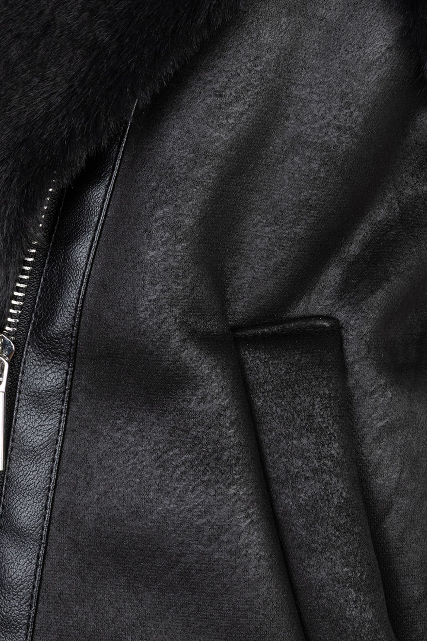 GILLET FUR BLACK 6