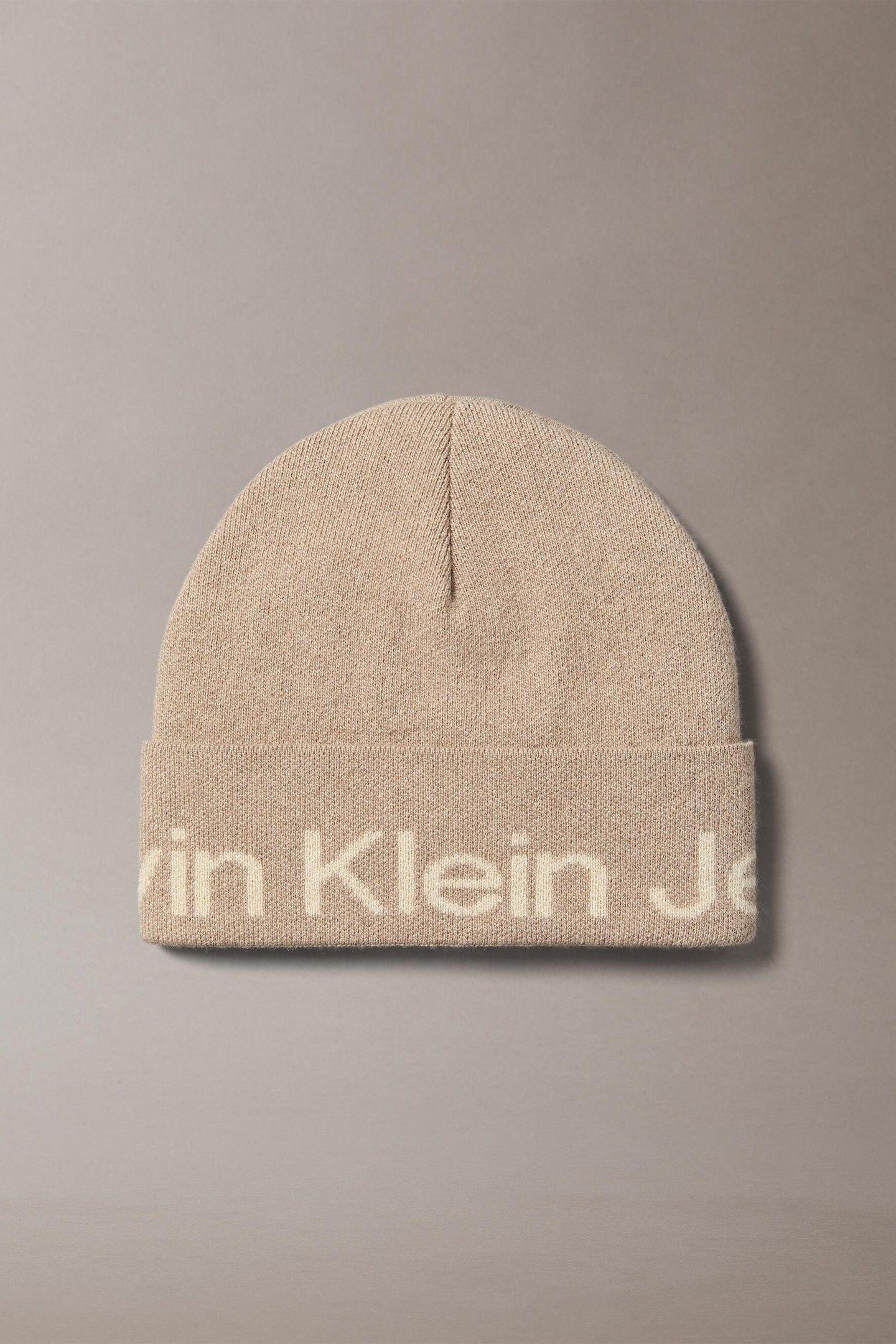 LOGO BEANIE PLAZA TAUPE 1