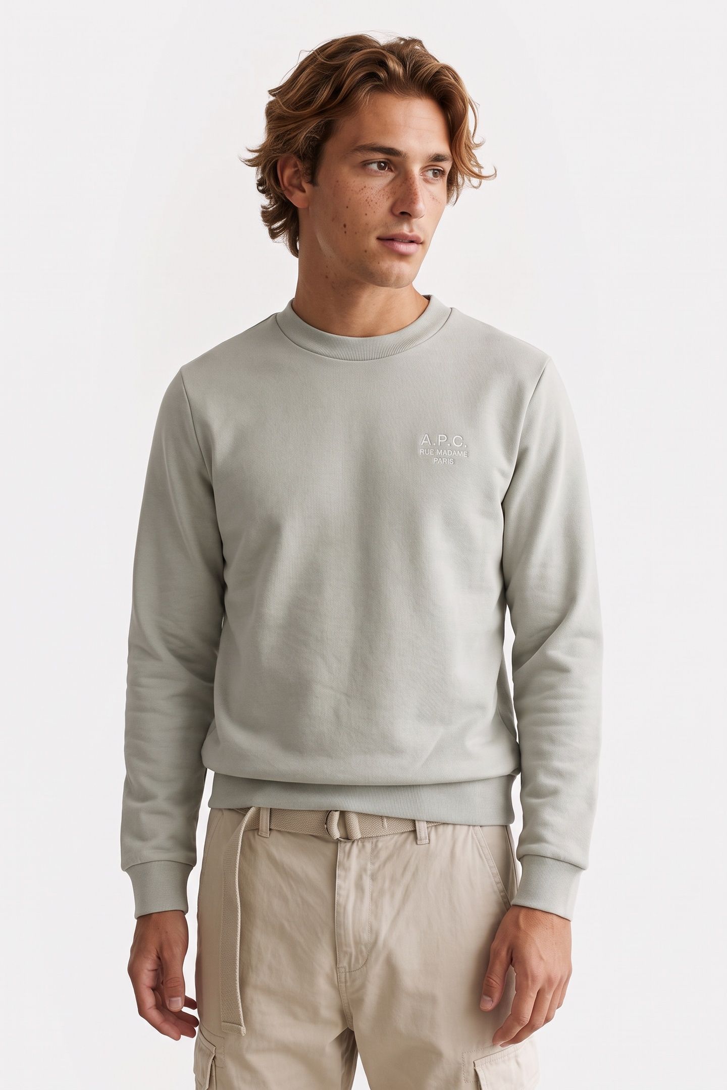 UNISEX SWEATSHIRT STANDARD RUE MADAME BLUE GREY/WHITE 2