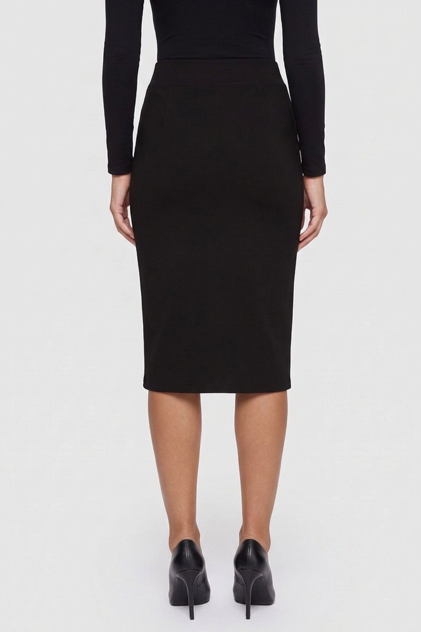 BRANDED CORD SKIRT BLACK 3