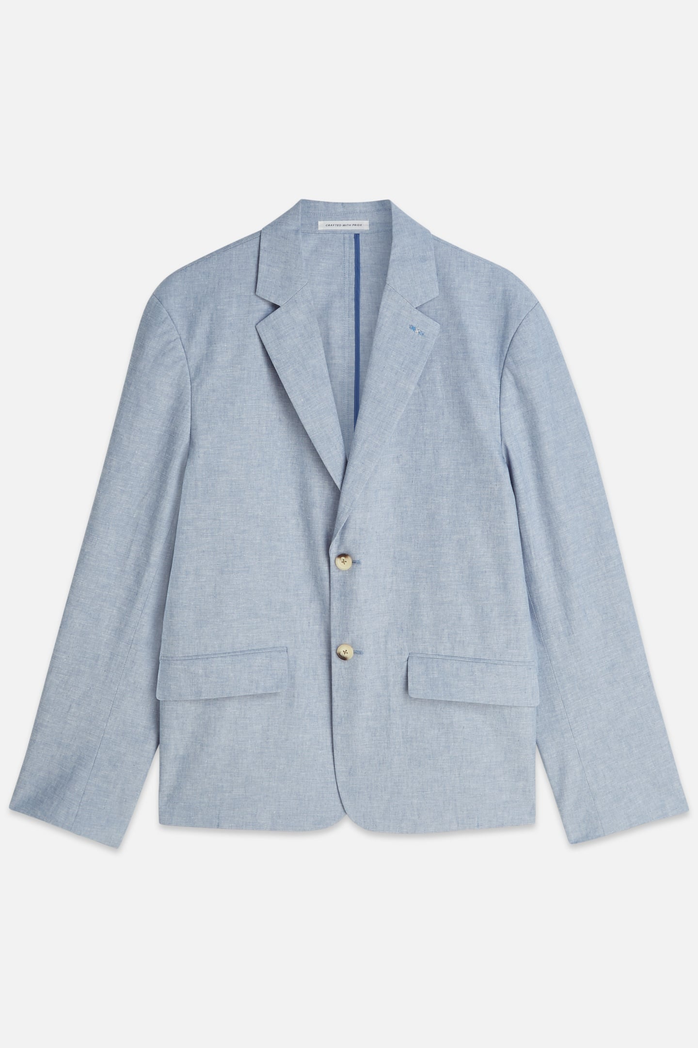 UNCONSTRUCTED LINENBLEND RELAXEDFIT BLAZER NAVY 1