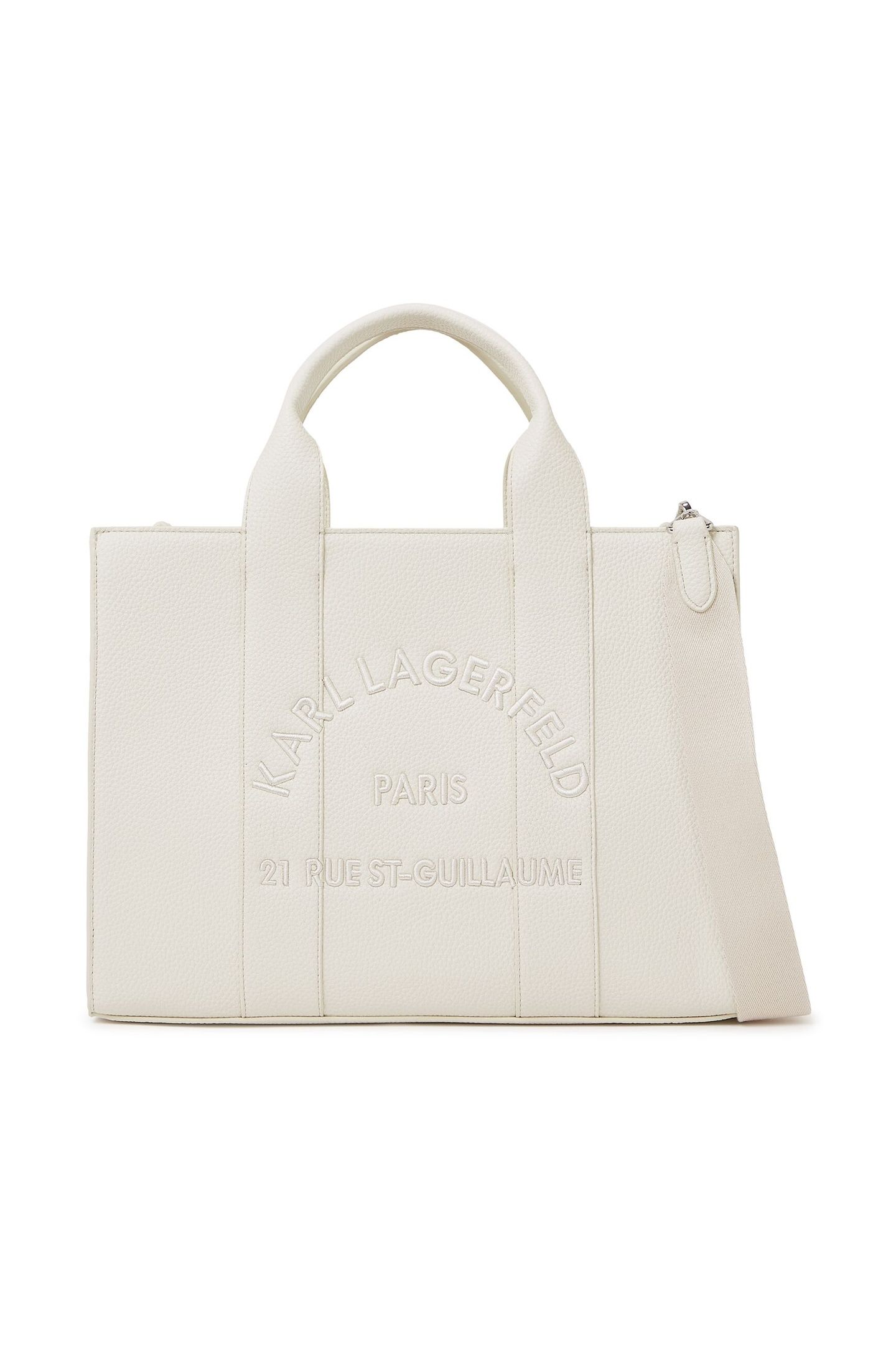 K/RSG MD SQUARE TOTE PEB EMB OFF WHITE 1