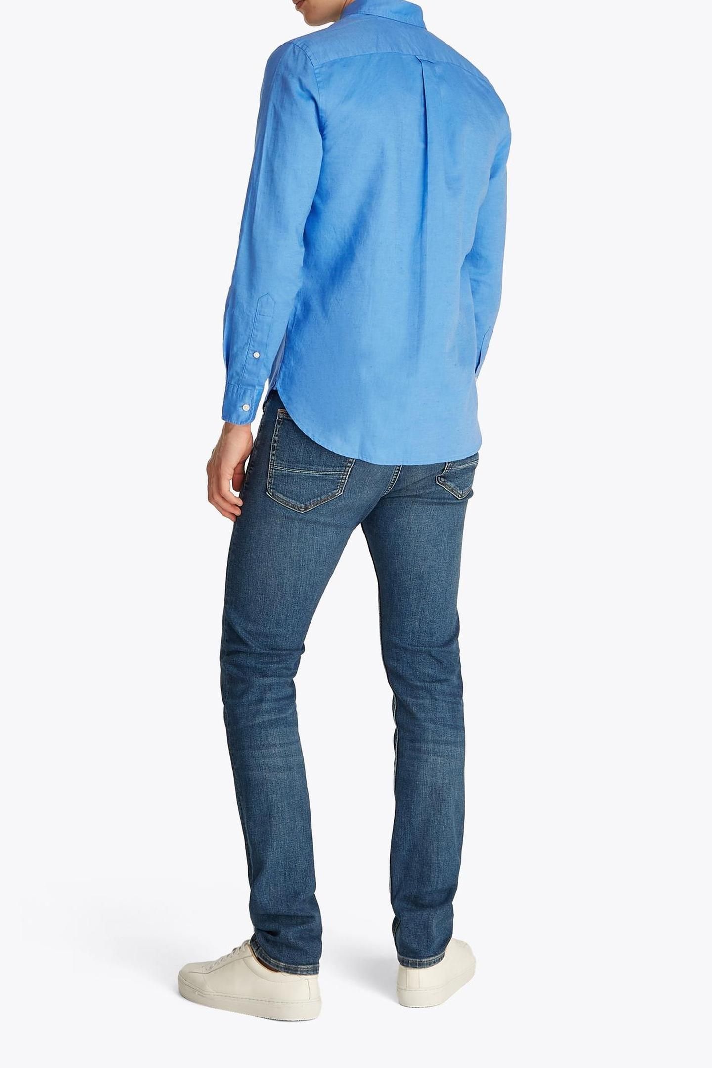 LINEN BLEND SOLID RF BLUE SPELL 3