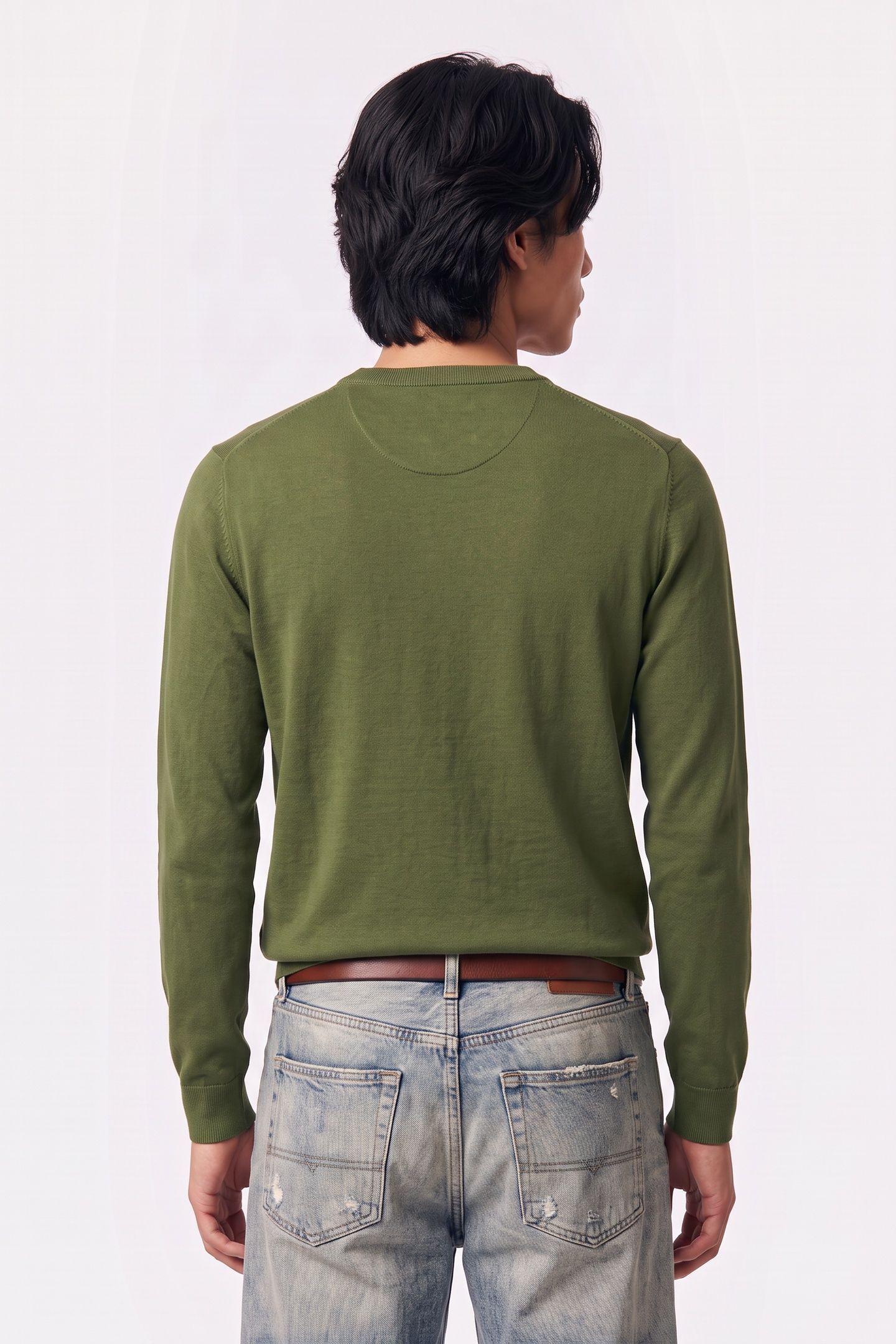 SEASONAL CORE ECOVERO REGULARFIT PULLOVER DARK GREEN 2