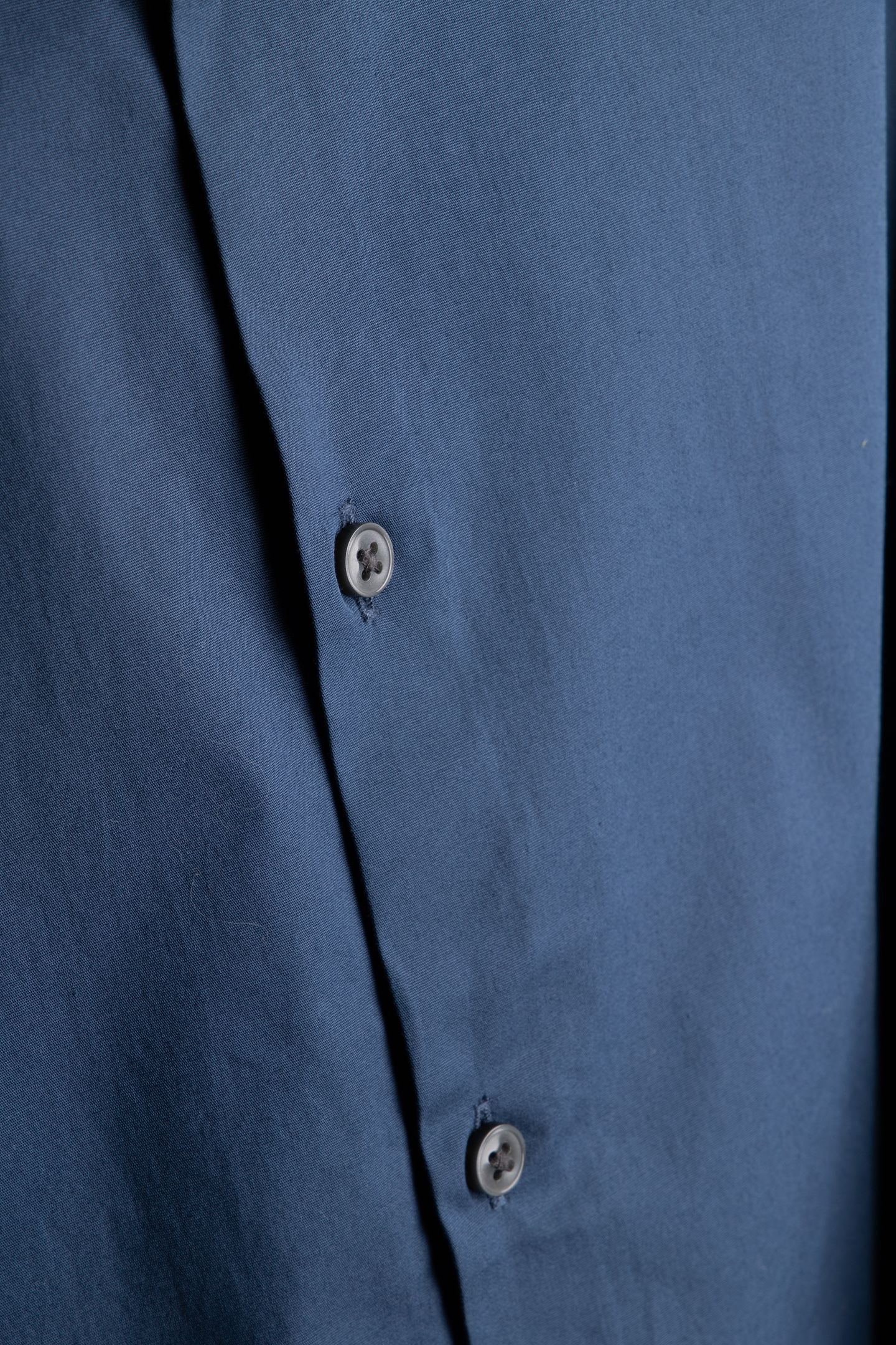 SLIM ESSENTIALS POPLIN SHIRT STEEL BLUE 4