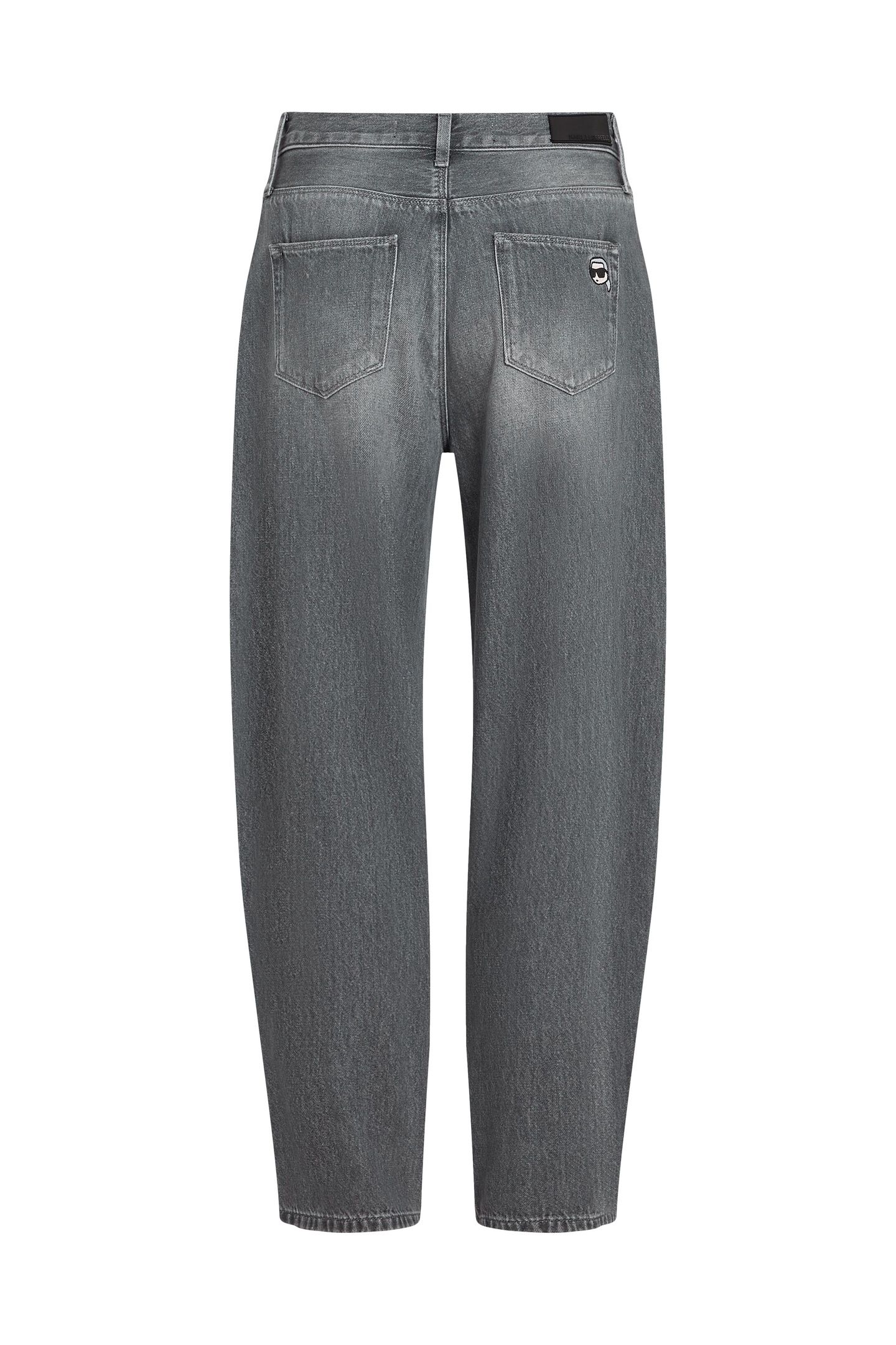 IKON BARREL DENIM PANTS WASHED LIGHT GREY 5
