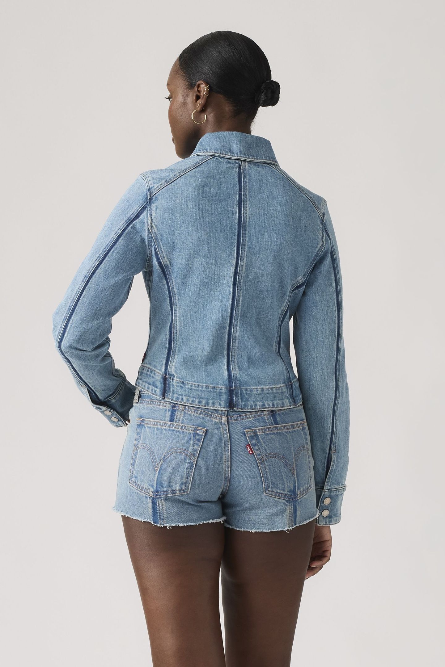 SHADOW SEAMED TRUCKER JACKET 2