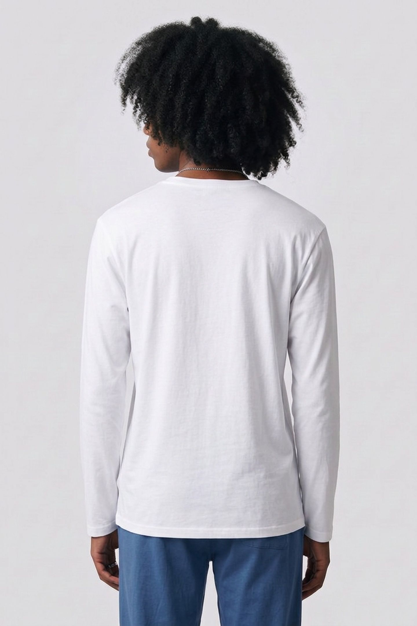 LS PANT JERSEY SET WHITE/YALE NAVY 2
