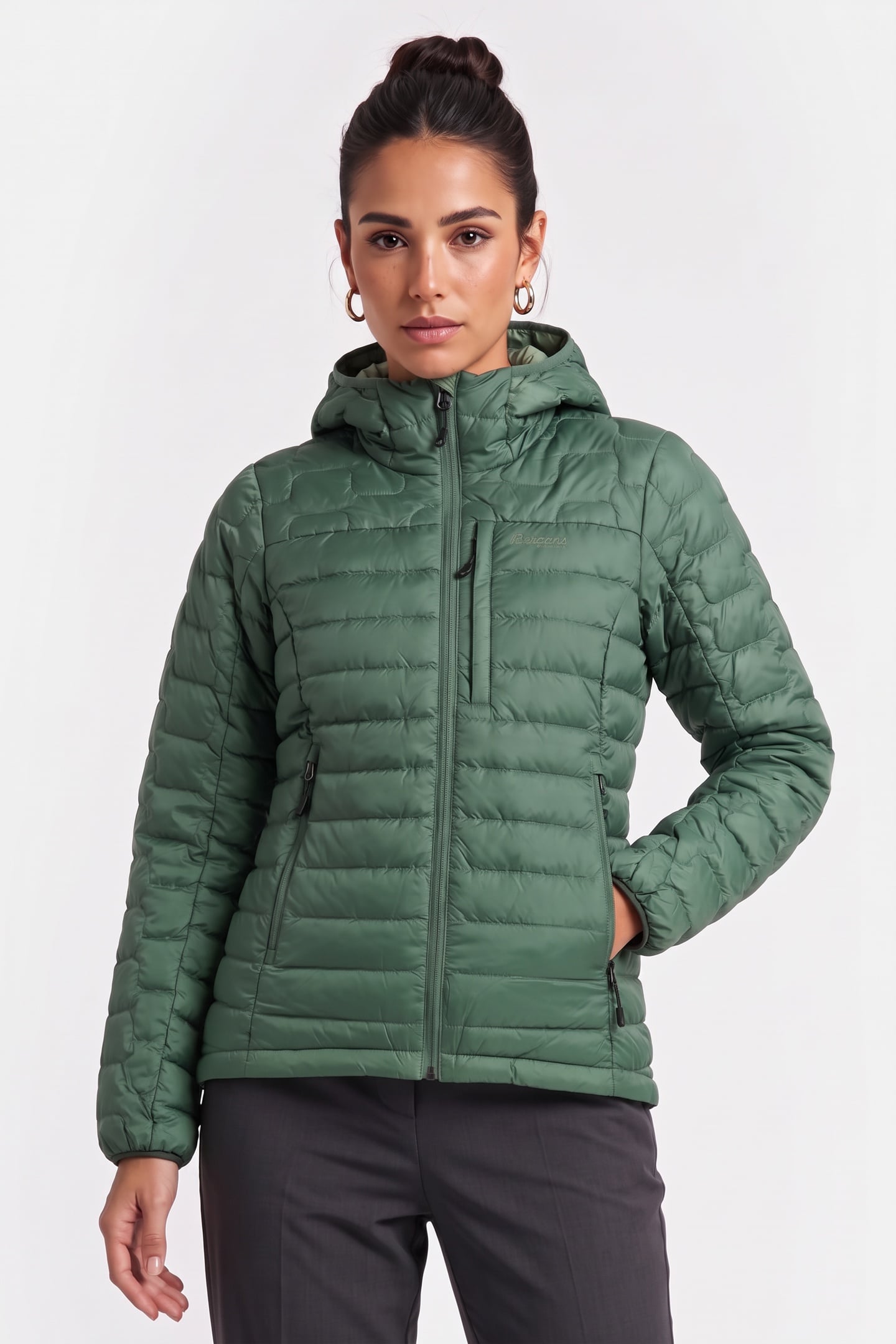 MAGMA LIGHT DOWN JACKET W/HOOD DARK JADE GREEN 1