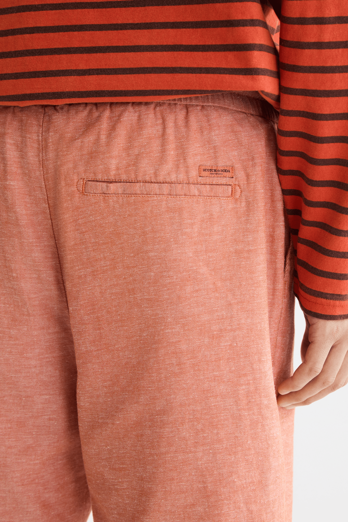 SEASONAL CORE - FAVE - COTTON LINEN BERMUDA RUST 4