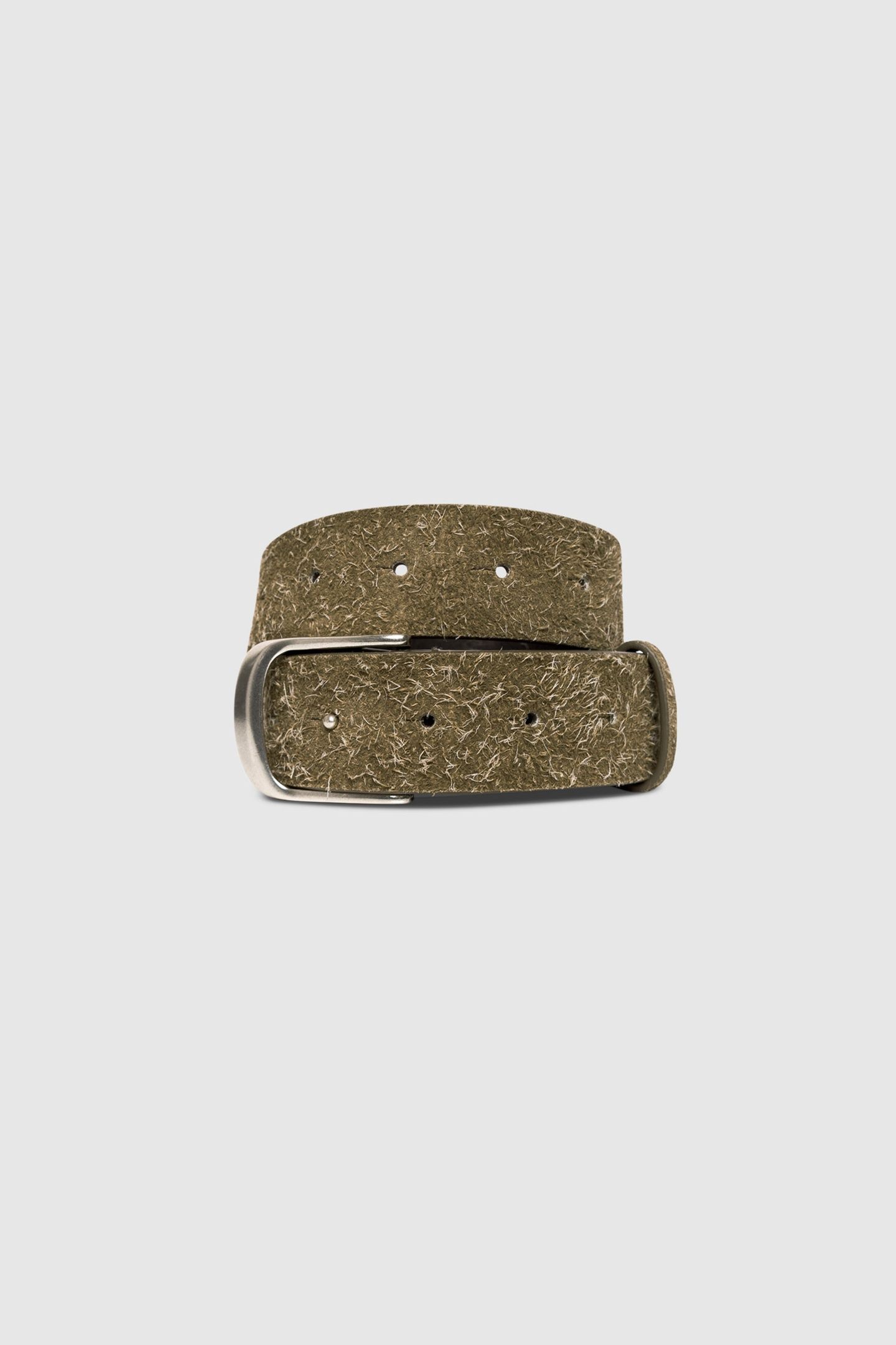 KHAKI FLANNEL-STYLE SUEDE BELT 2