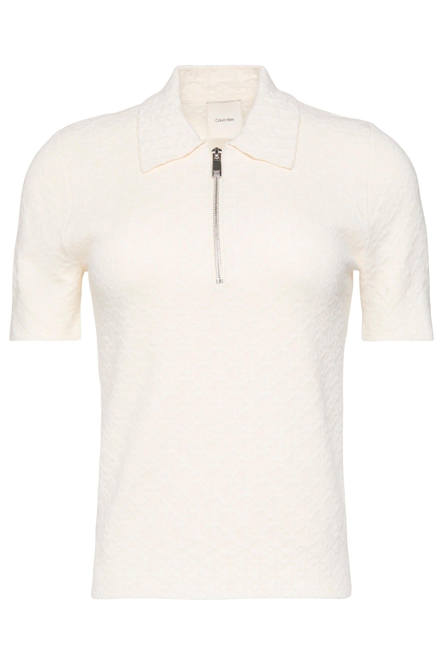 AOP TEXTURED SS TOP WHITE GREIGE COMBO 1