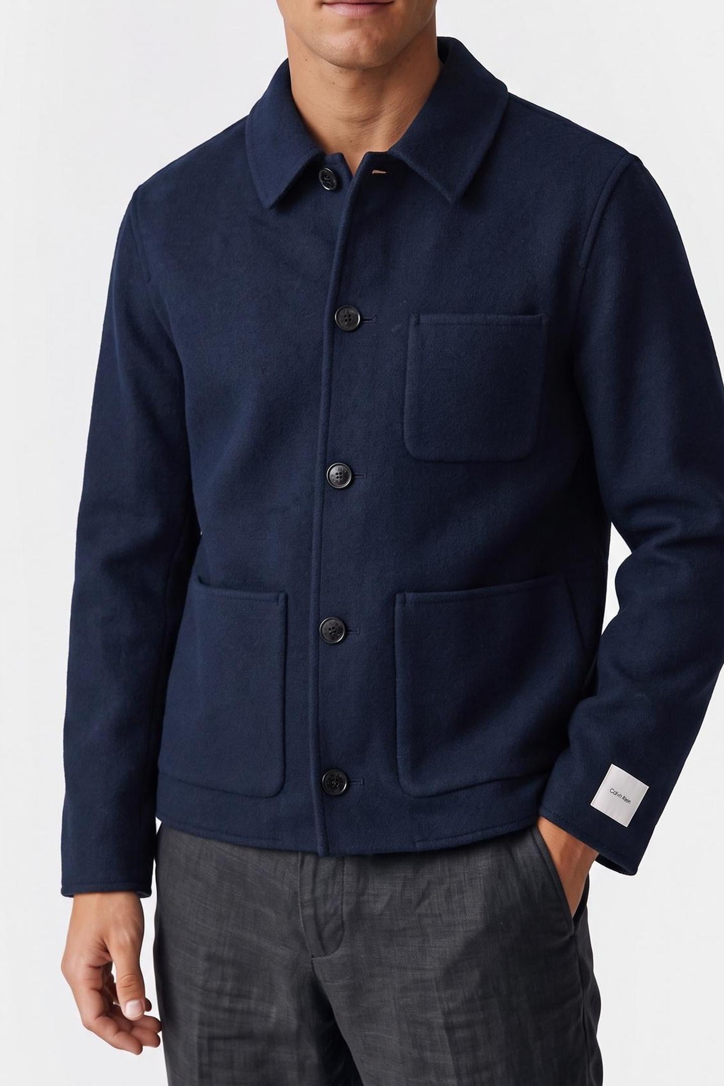 LS DOUBLE FACE WOOL DARK SAPPHIRE 1