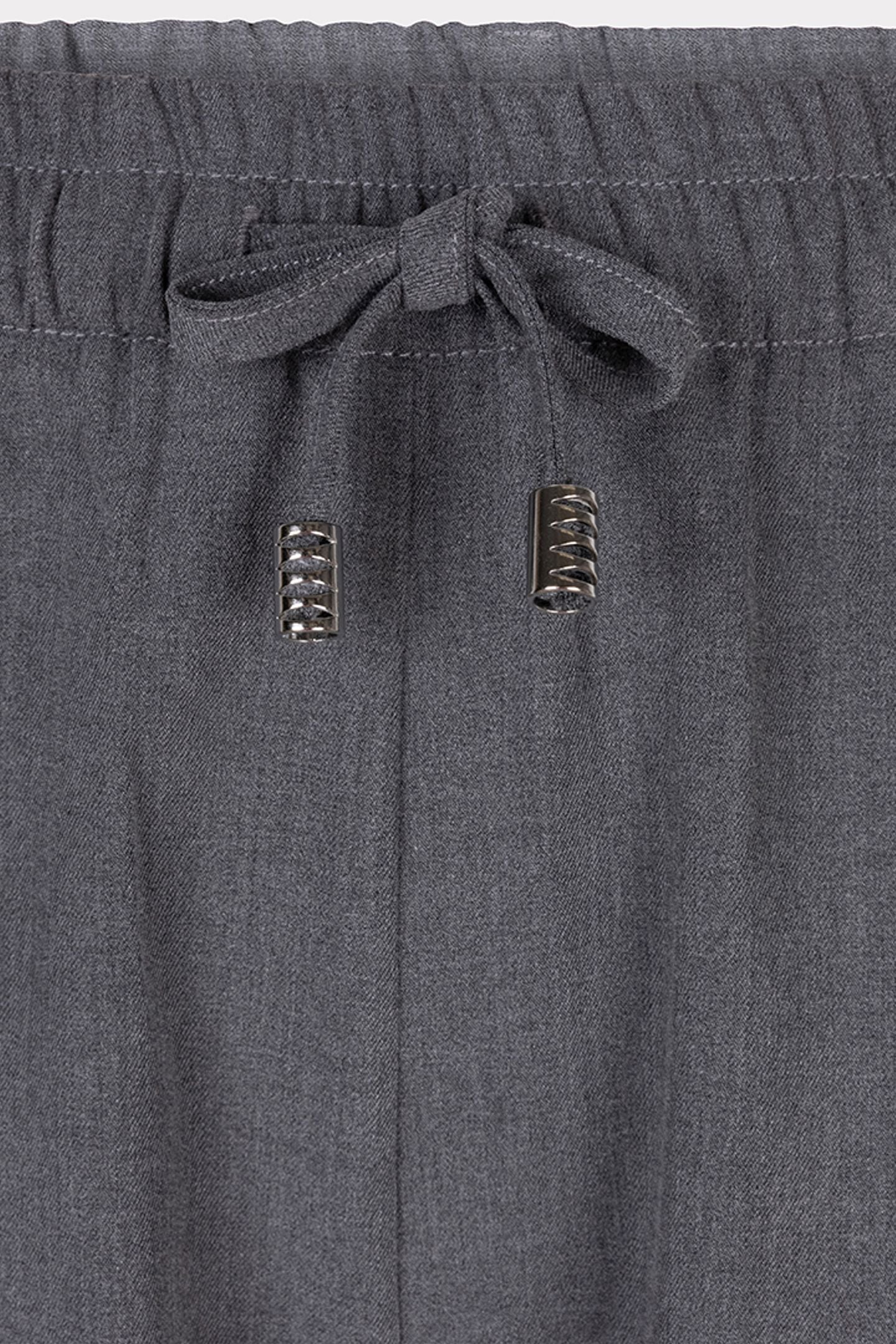 TROUSERS DRAWSTRING MELANGE GREY MELANGE 6