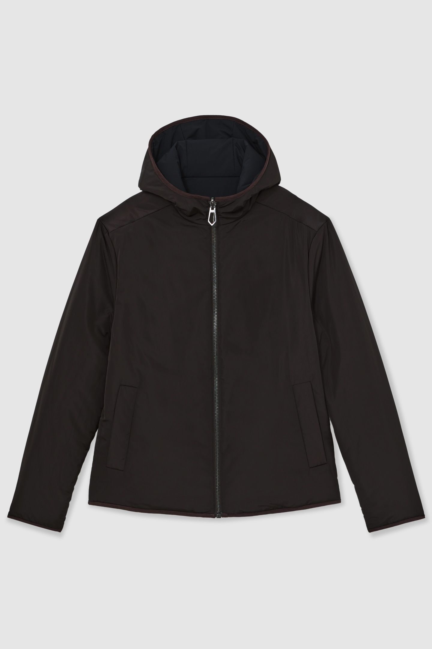 LS REVERSIBLE WADDED PUFFER JACKET NAVY/BROWN 5