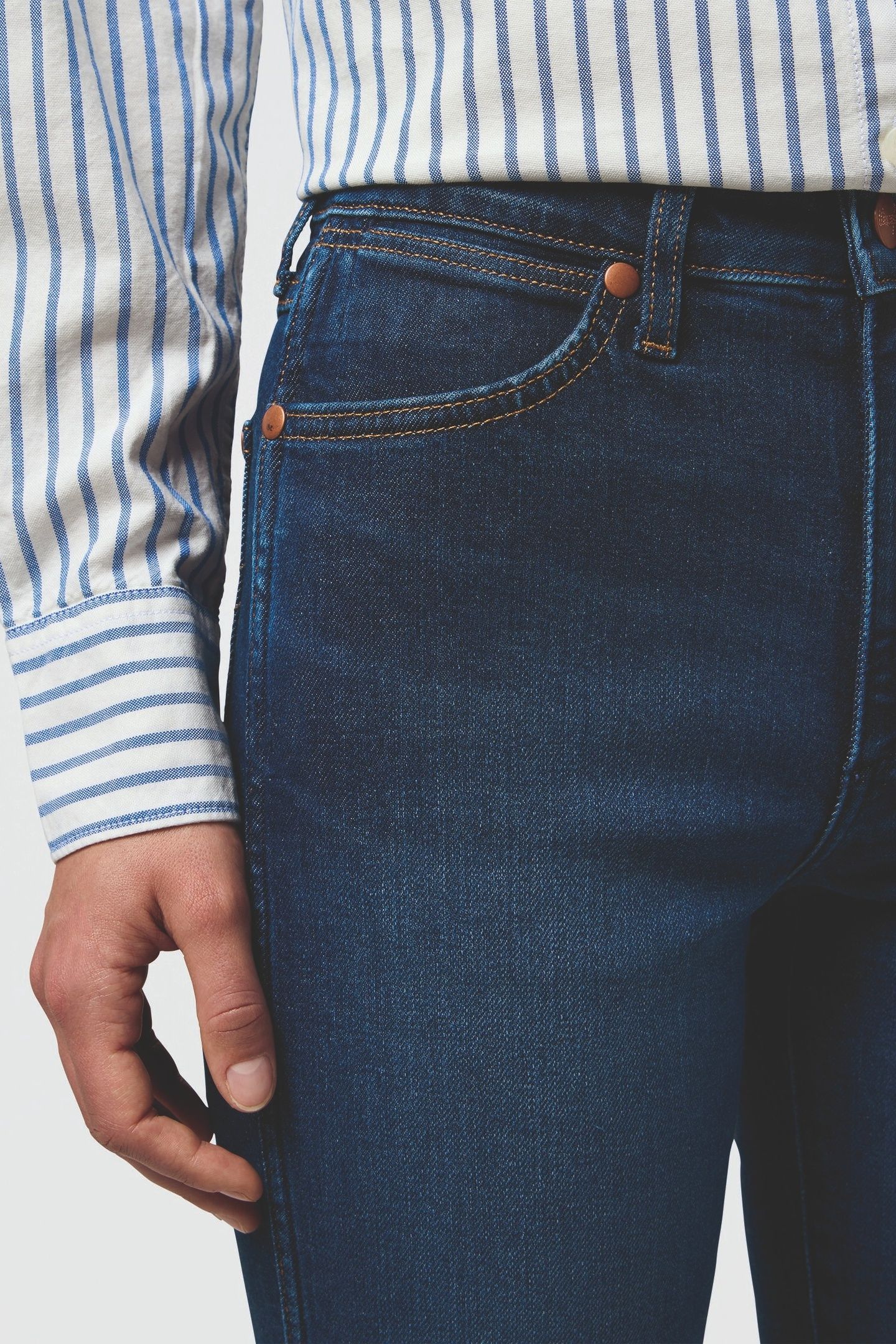STRAIGHT POSH PARADE JEANS DENIM BLUE 5