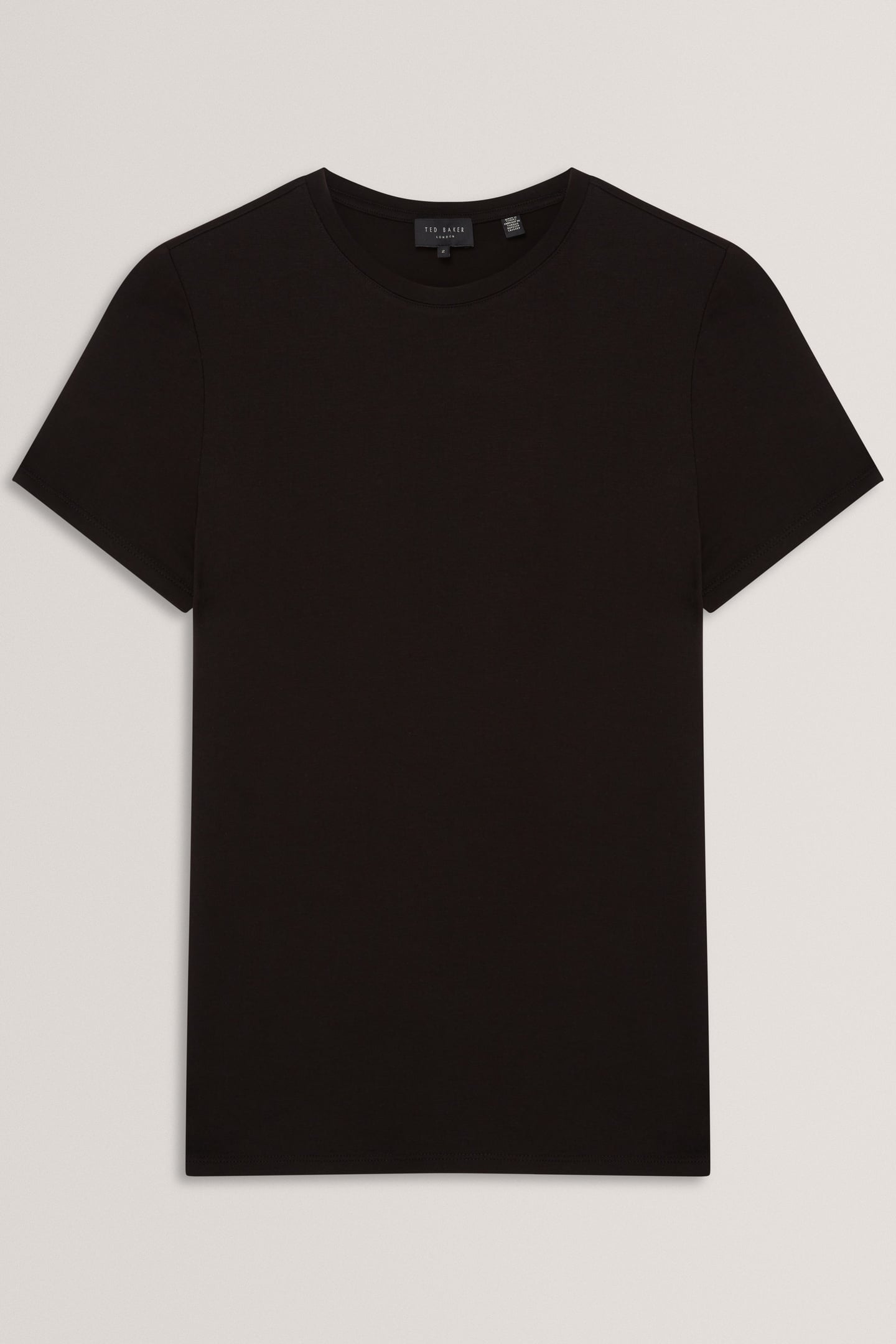 PRINTED FITTED TEE BLACK 3