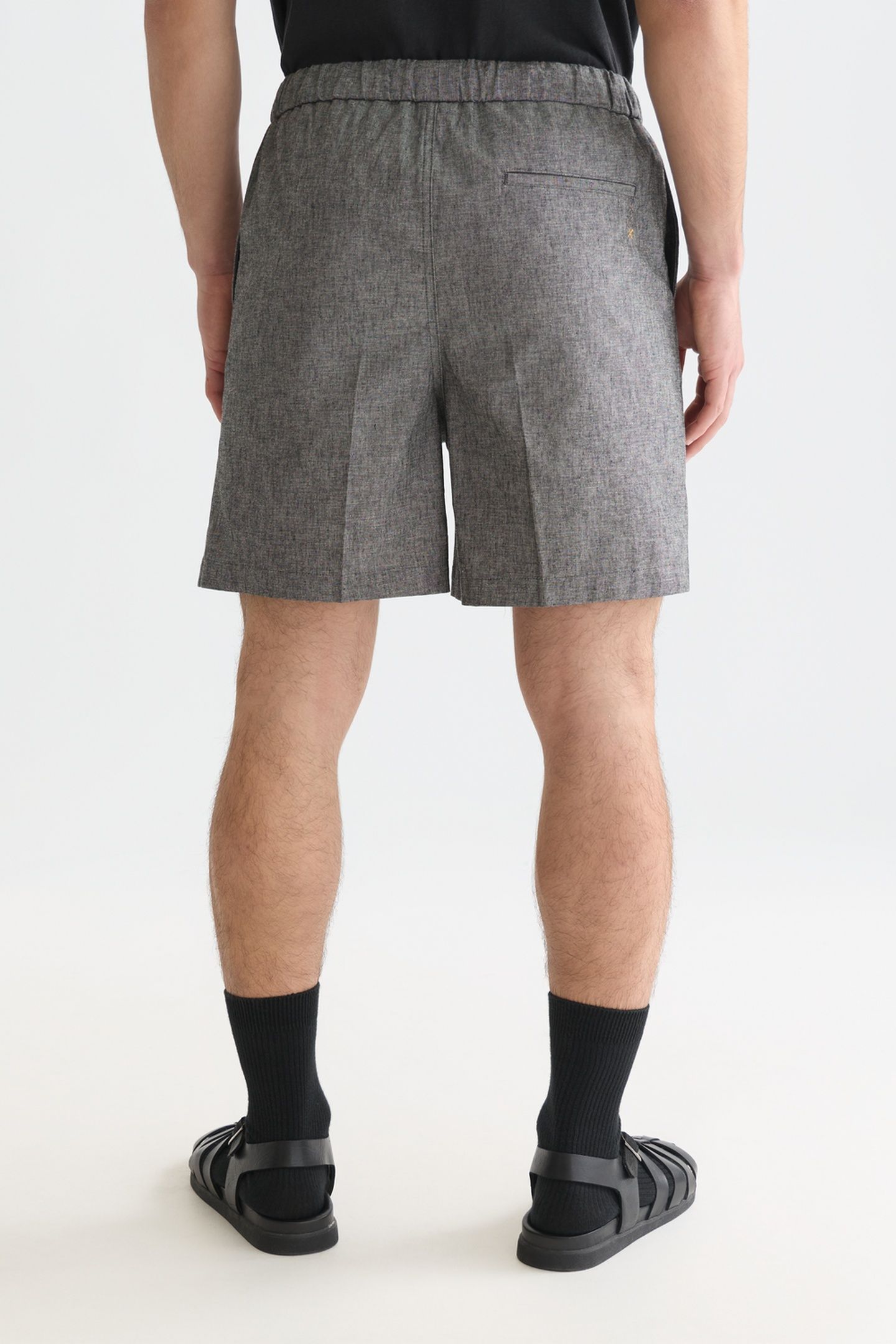 TAILORED LINENBLEND SHORTLENGTH BERMUDA SHORTS BLACK 2