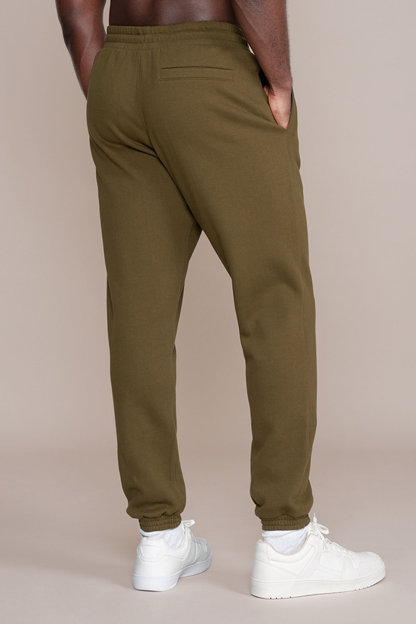 SLIM SWEAT PANTS OLIVE 2