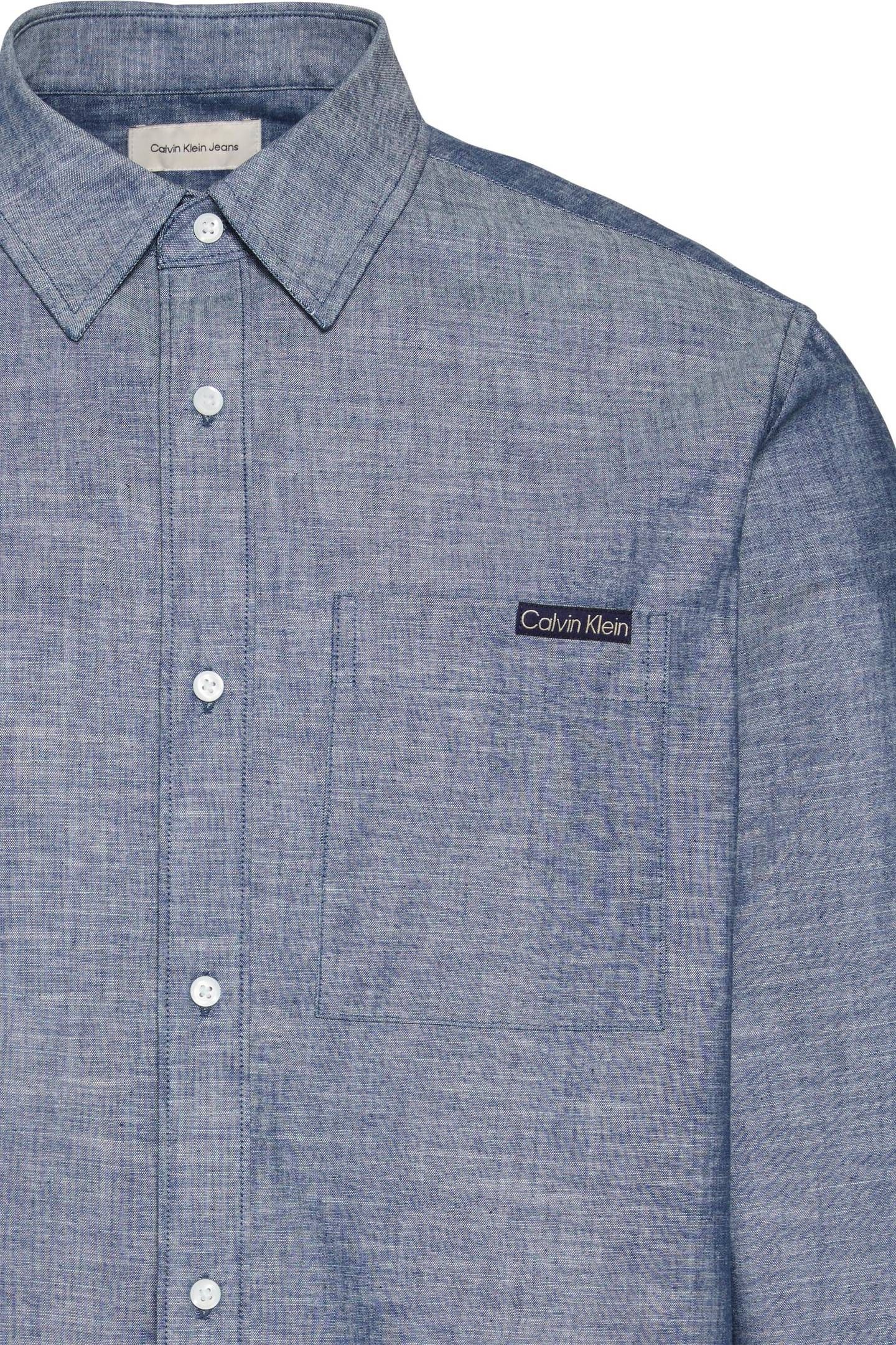 LS CHAMBRAY CLASSIC SHIRT BLUE DESCENT 4