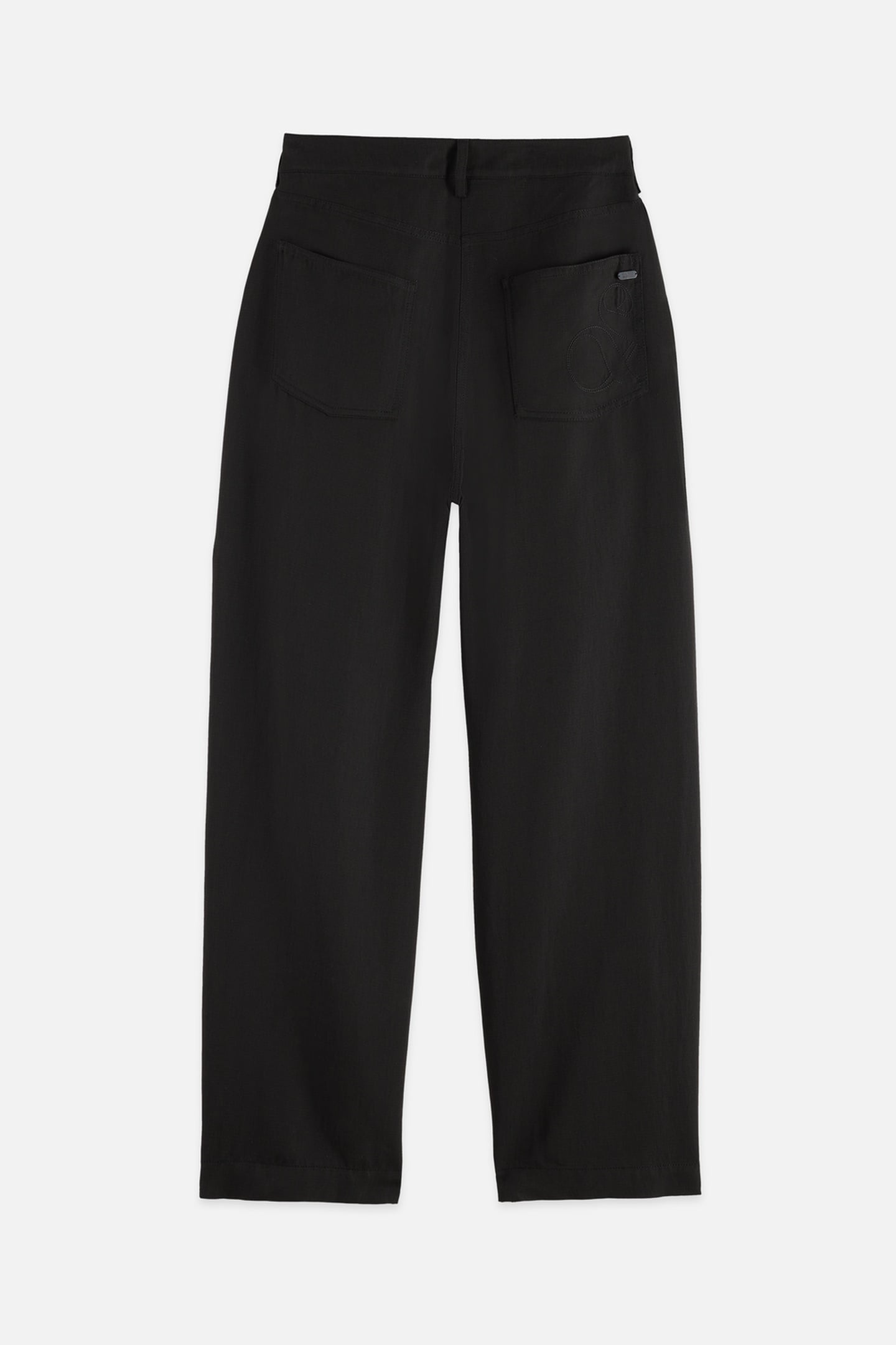 LOTUS - HIGH RISE BARREL LEG TWILL PANTS METEORITE 5