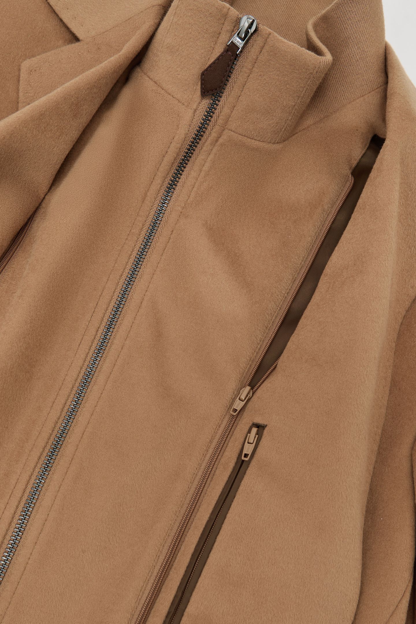 SB 2B NOTCH GILET INSERT WOOL BLAZER CAMEL BROWN 7