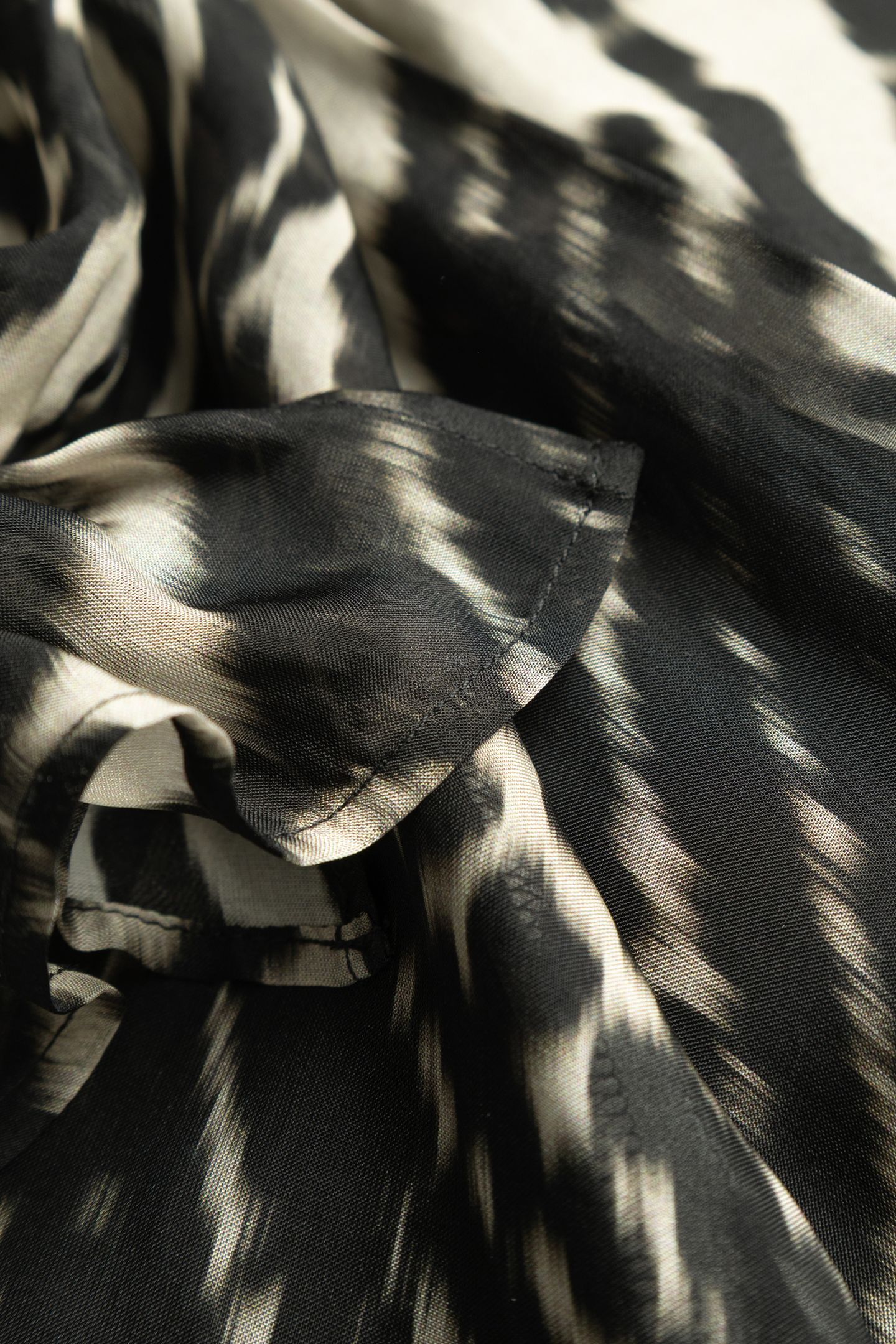 BLACK VOILE SHORT DRESS WITH ZEBRA PRINT 7