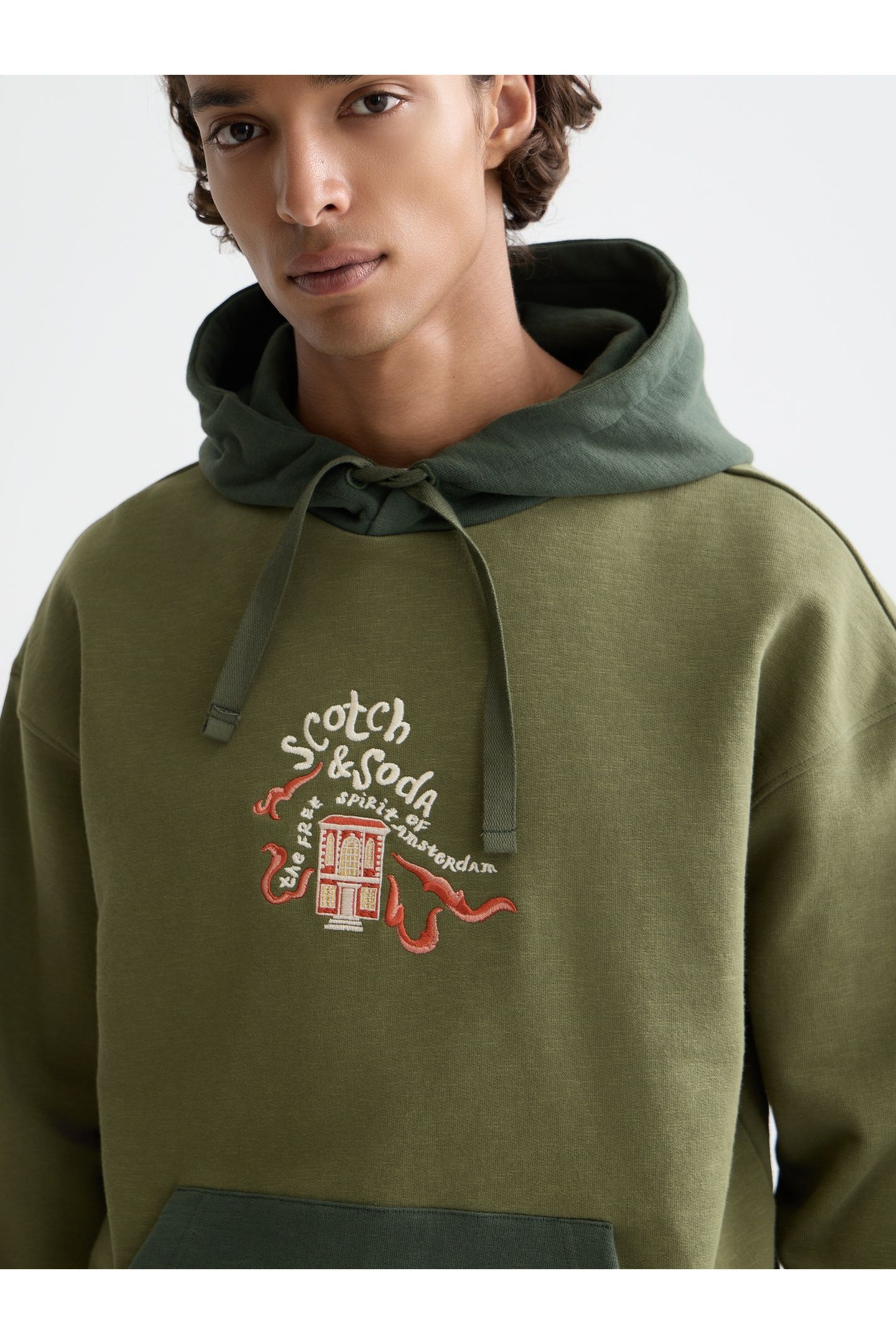 THE 40TH ANNIVERSARY EMBROIDERED RELAXED-FIT HOODIE DARK BEI 5