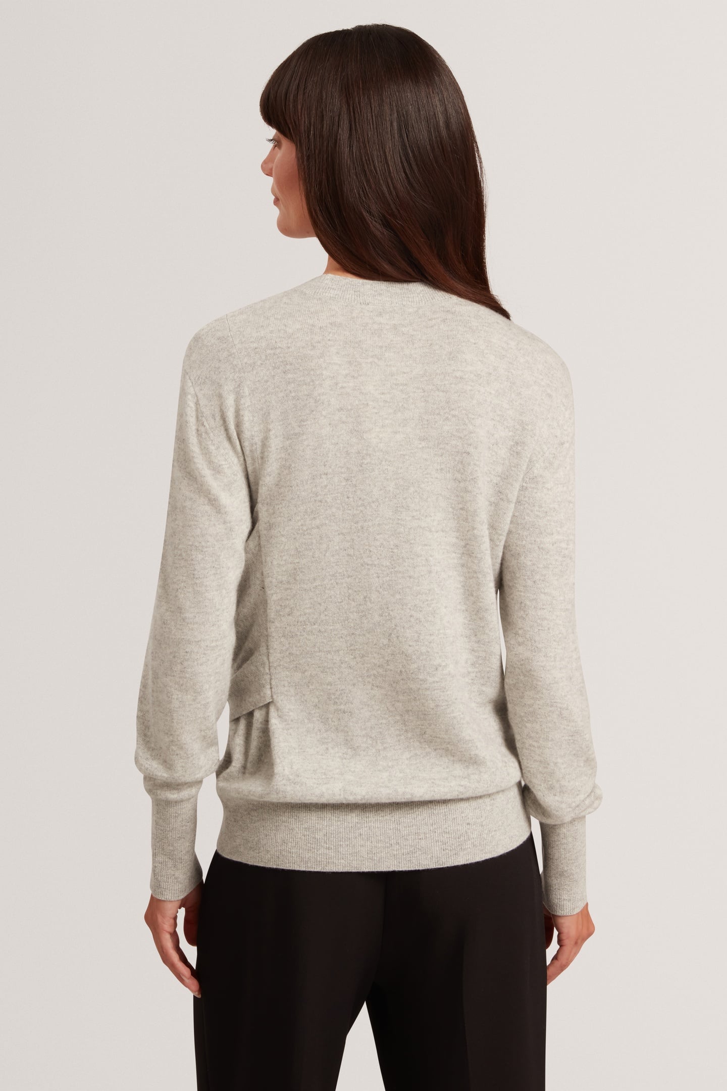 DRAPE DETAIL JUMPER GREY-MARL 2