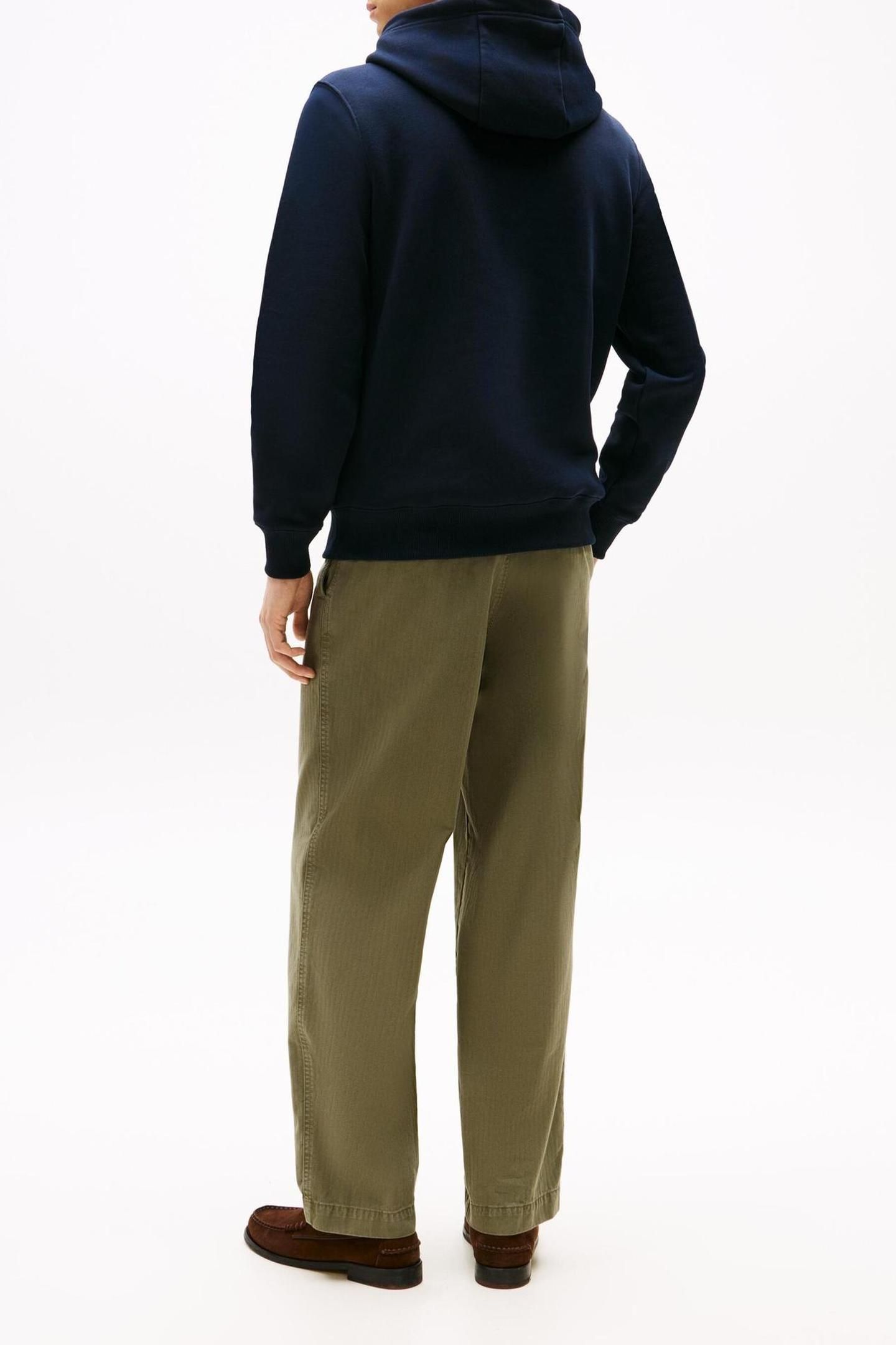 TOMMY EMBRO FLAG HOODIE NAVY BLUE 5