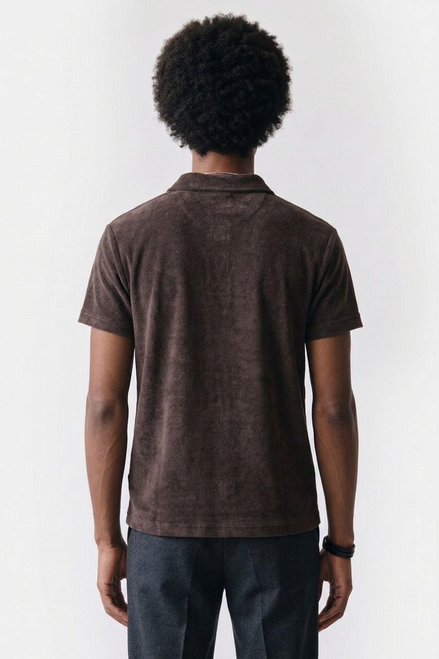 UNISEX POLO SHORT SLEEVE BROWN 5