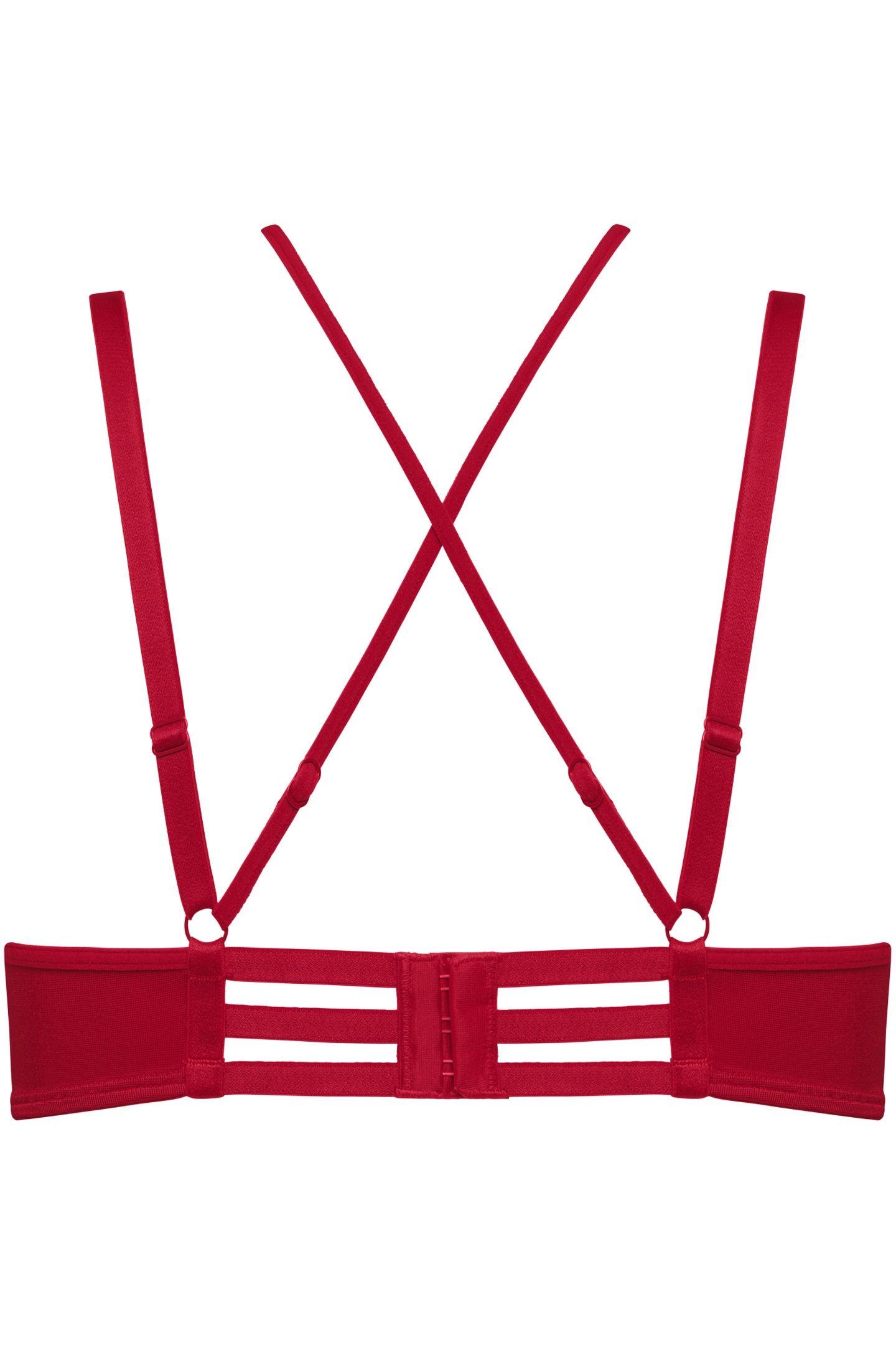 THE ART OF LOVE RED HEART PLUNGE BALCONY BRA 4