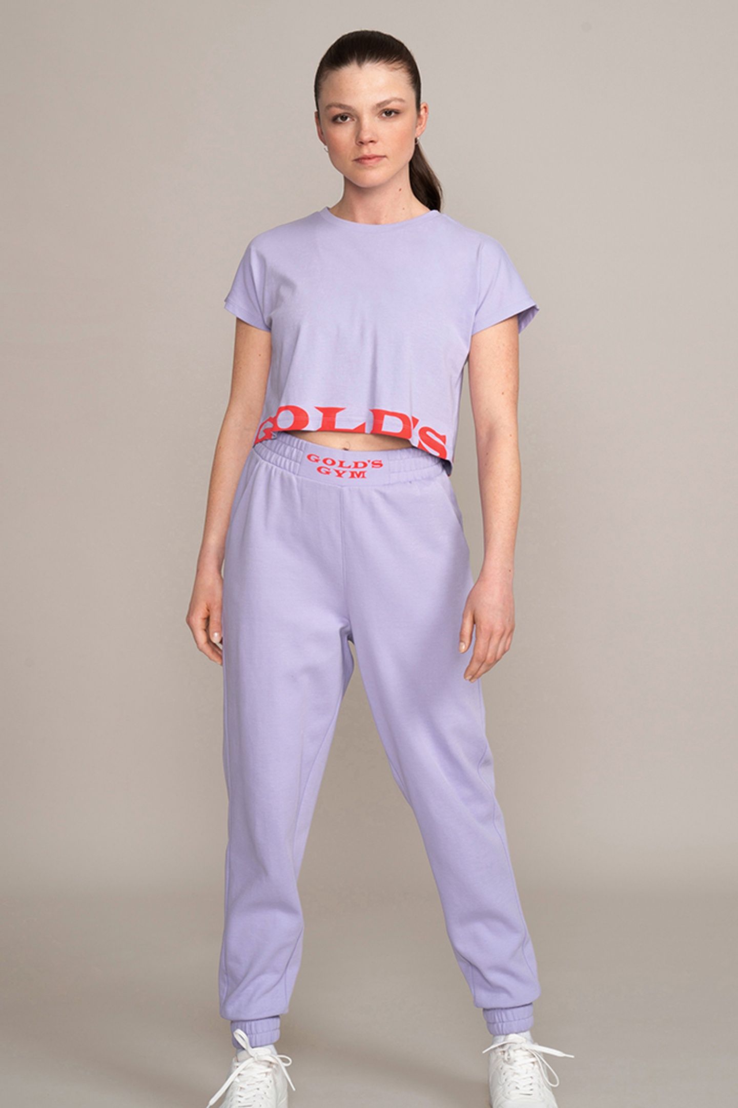 LADIES CROPPED T-SHIRT LAVENDER 2
